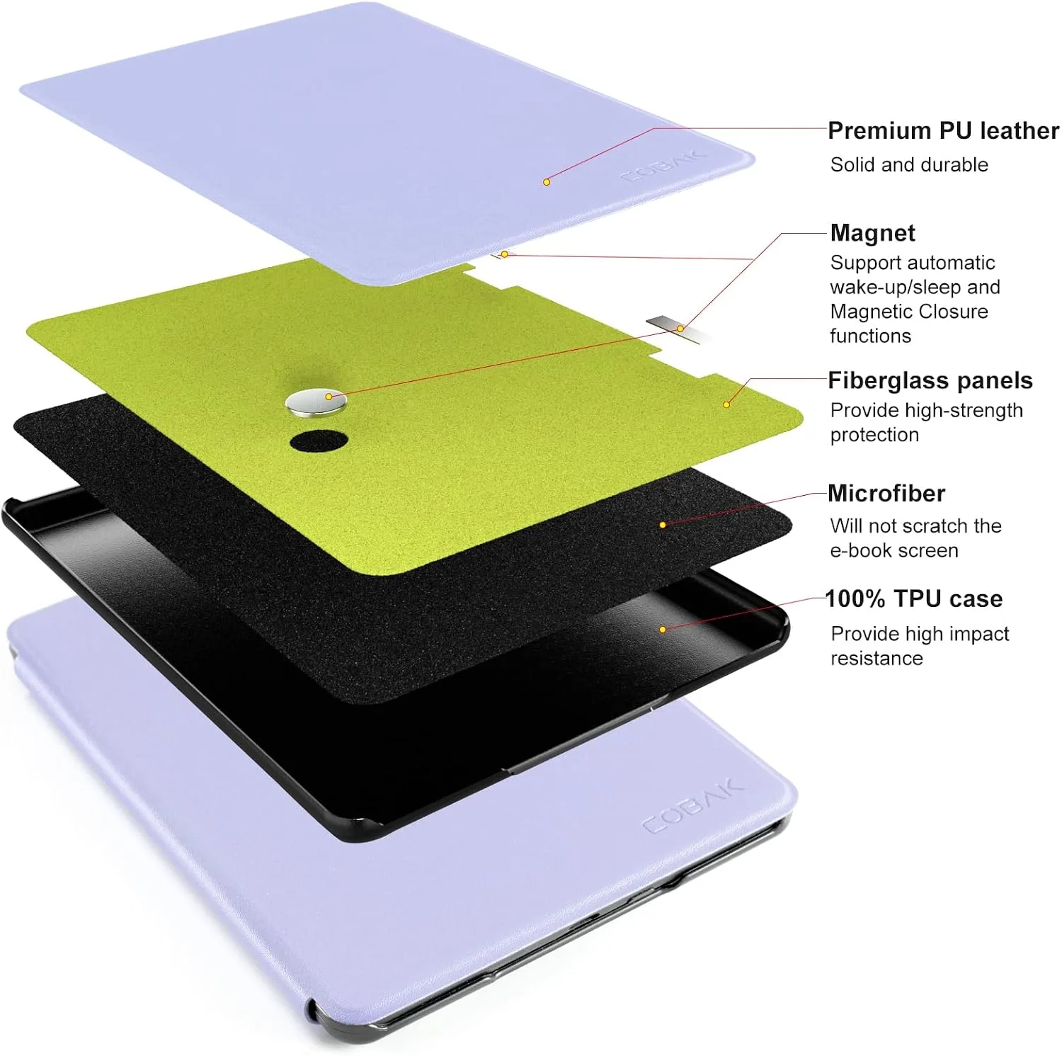 CoBak 7" Lightweight Case, not for iPad (A072403)