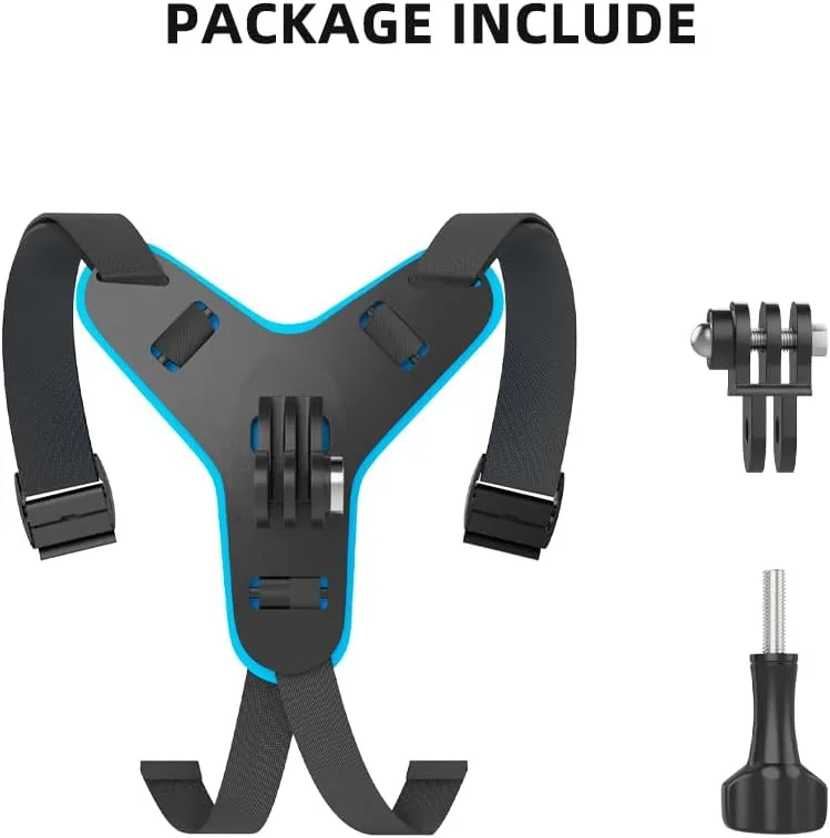 DJI Action 6 Helmet Chin Mount, Motorcycle Dirt Bike Bicycle Strap Holder Clamp Mounts Compatible with Go Pro Hero 13,12,11,10, 9, 8, 7,DJI Osmo Action 6,2,3,4, 5 pro and More