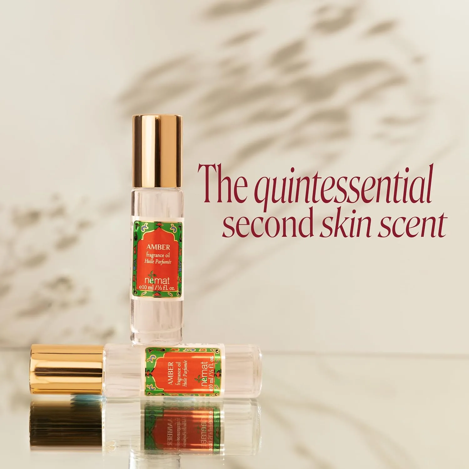 Nemat Amber Perfume Oil Roll-On 2-Pack, 10 ml
