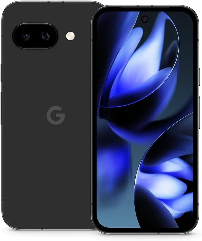 Google Pixel 9a 5G, 128GB + 8GB RAM, Obsidian - Unlocked (Renewed)