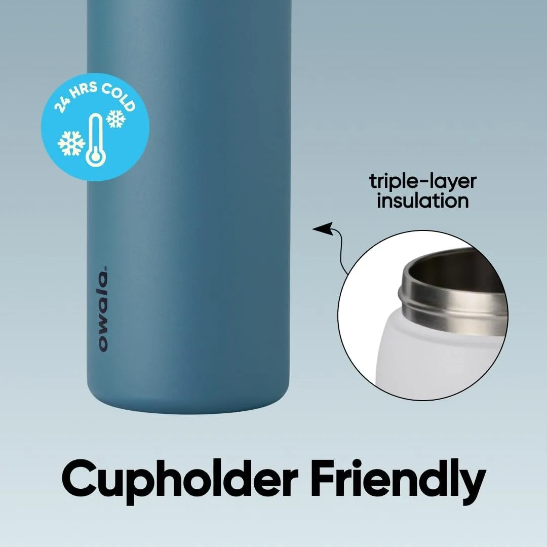 Owala FreeSip Stainless Steel Water Bottle 40 oz Denim