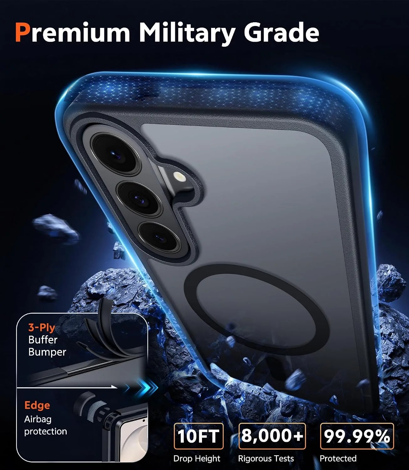 FNTCASE for Samsung Galaxy S26 FE/S25 FE Case Matte Compatible with Magsafe