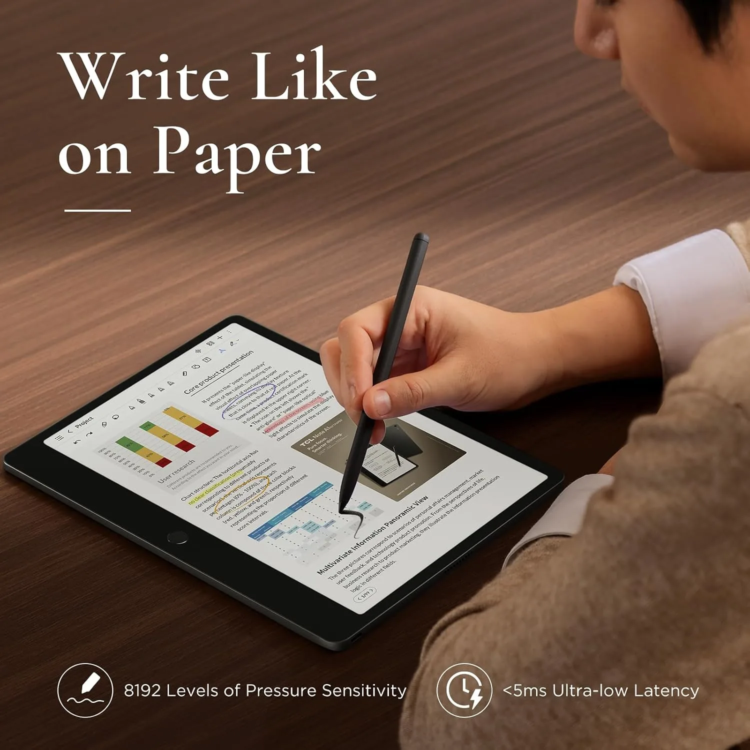 TCL Note A1 NXTPAPER Paper Tablet, 11.5" 2.2K 120Hz Display, 8+256GB