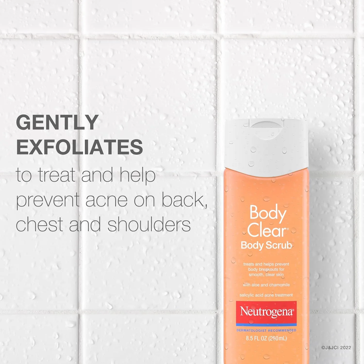 Neutrogena Body Clear Acne Body Wash & Exfoliating Scrub, 8.5 fl oz