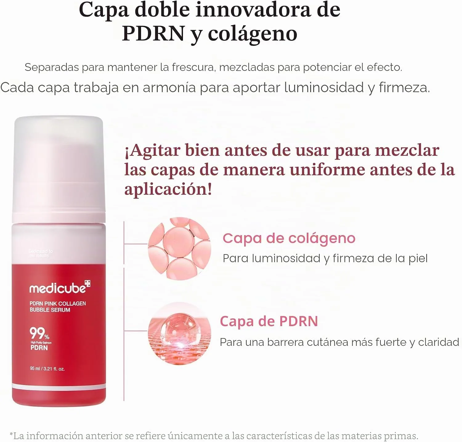 medicube PDRN Pink Collagen Bubble Serum - Bubble-to-Glow Firming Care