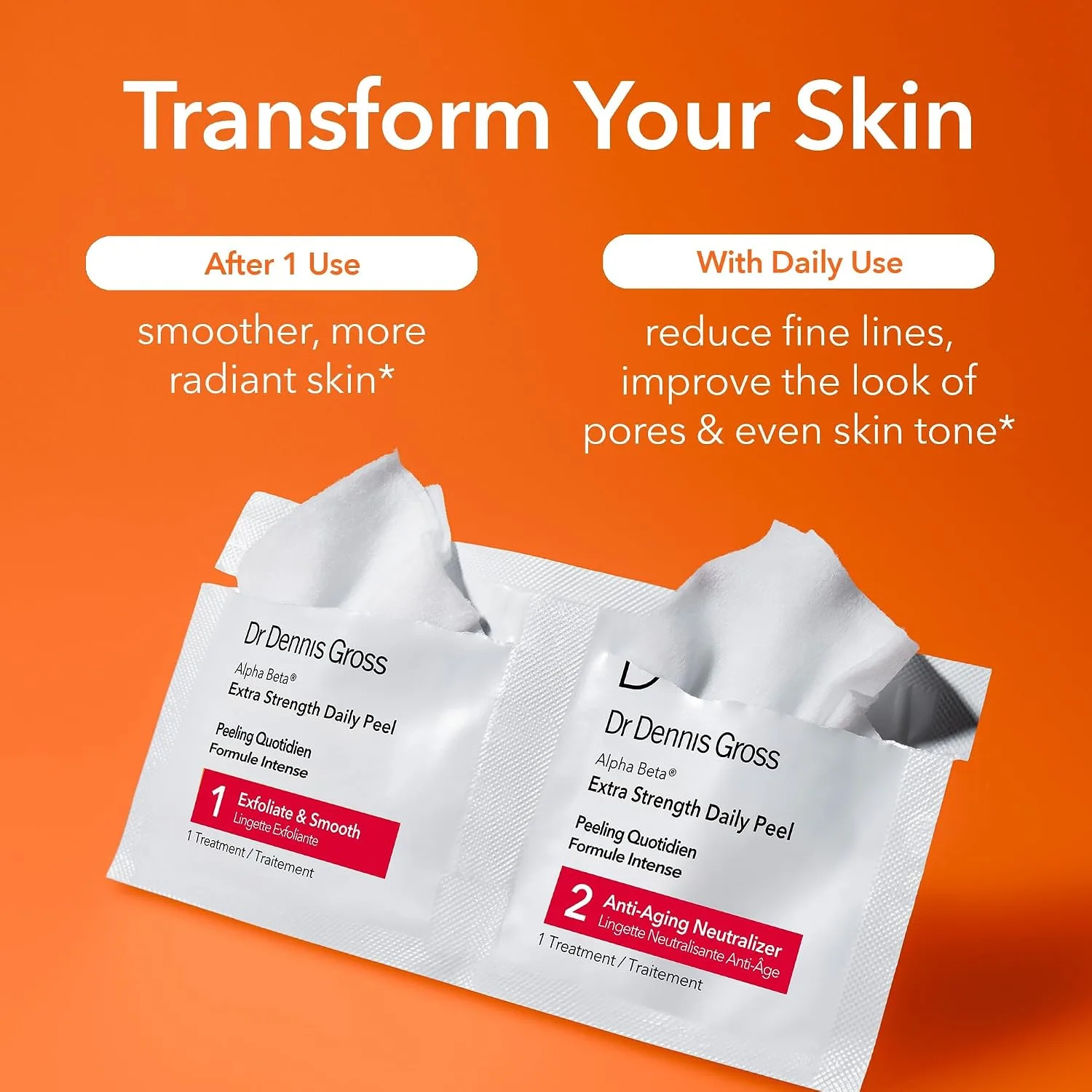 Dr Dennis Gross Alpha Beta Extra Strength Exfoliating Daily Peel - 60 Pack