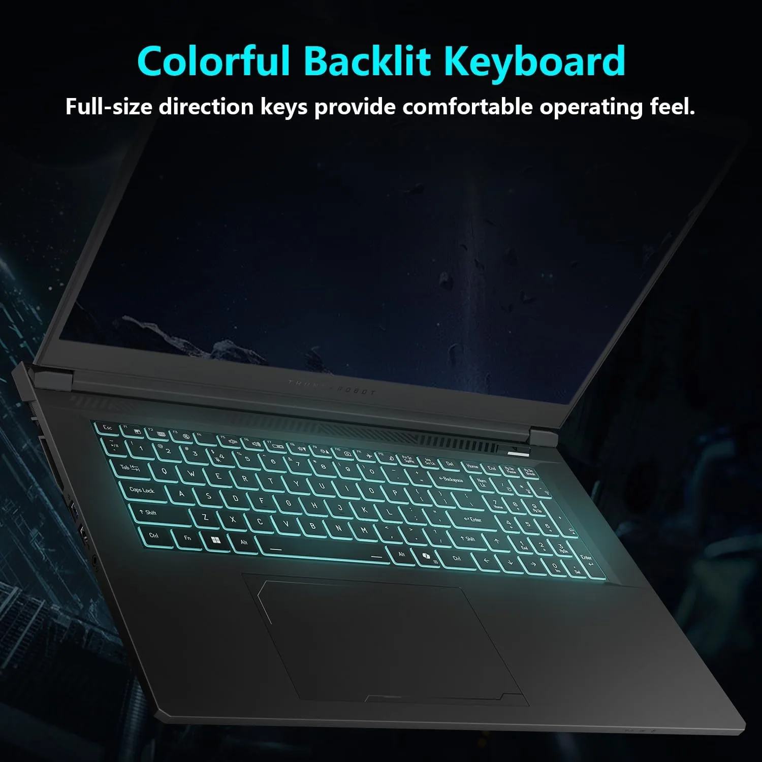 Thunderobot Storm 17 5060 Gaming Laptop, 17.3" QHD 165Hz 2K Display, Core i7-13620H, GeForce RTX 5060, 32GB DDR5 RAM, 1TB SSD, RGB Backlit Keyboard, Wi-Fi 6, Win11 Home