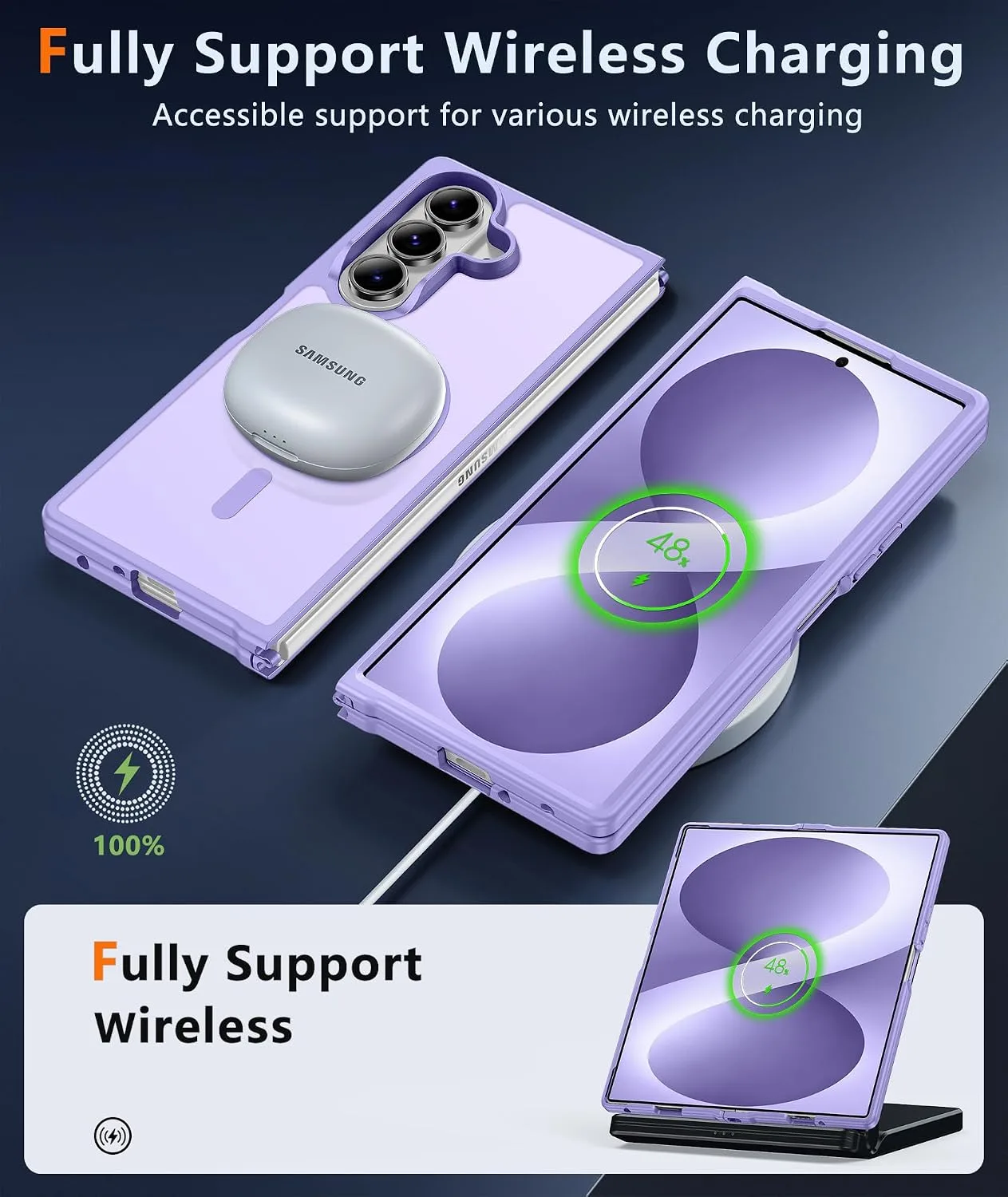 FNTCASE for Samsung Galaxy Z-Fold-8-Ultra Case Samsung Z Fold 7 Matte Case