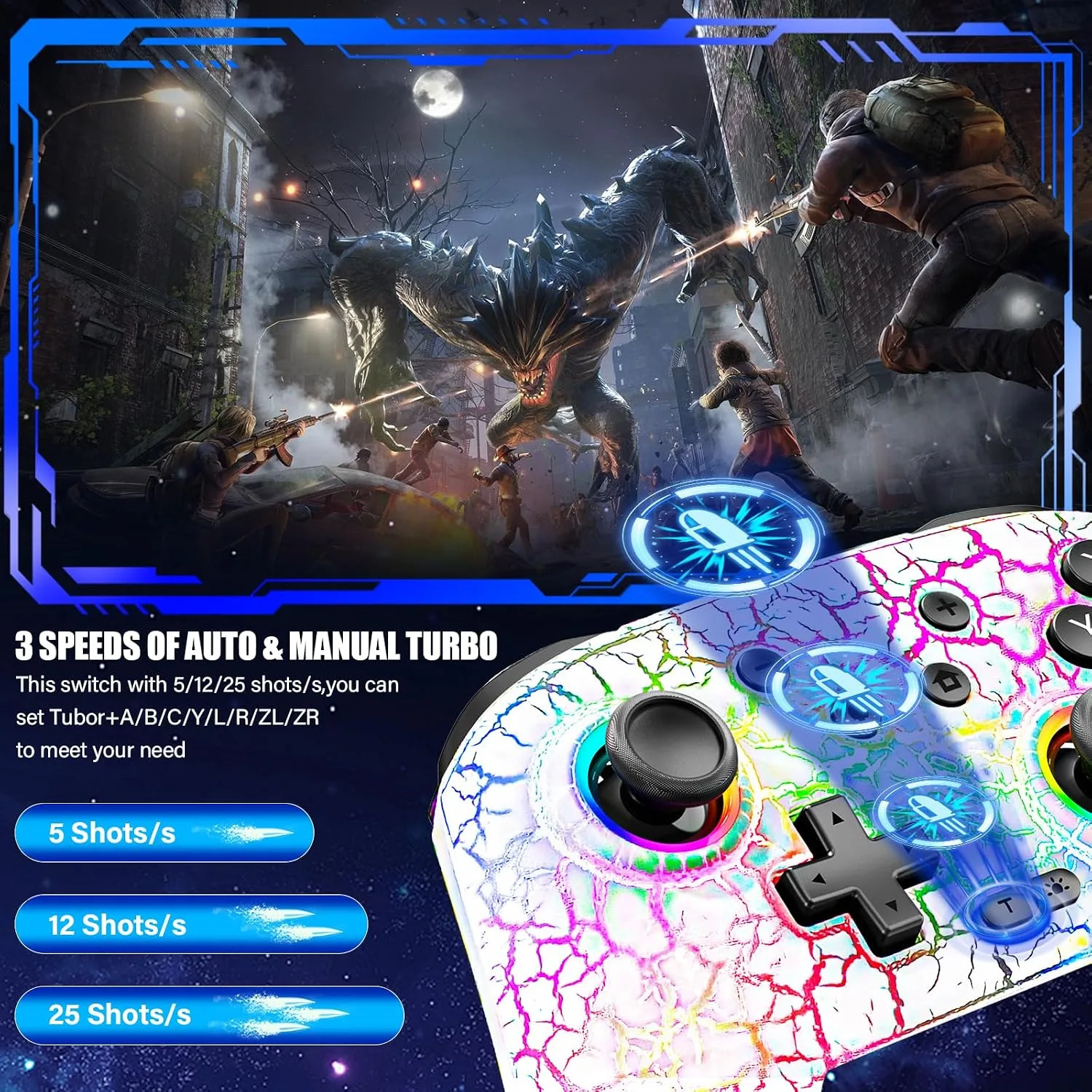Switch Controller for Nitendo Switch/Switch 2/Switch Lite/Switch OLED