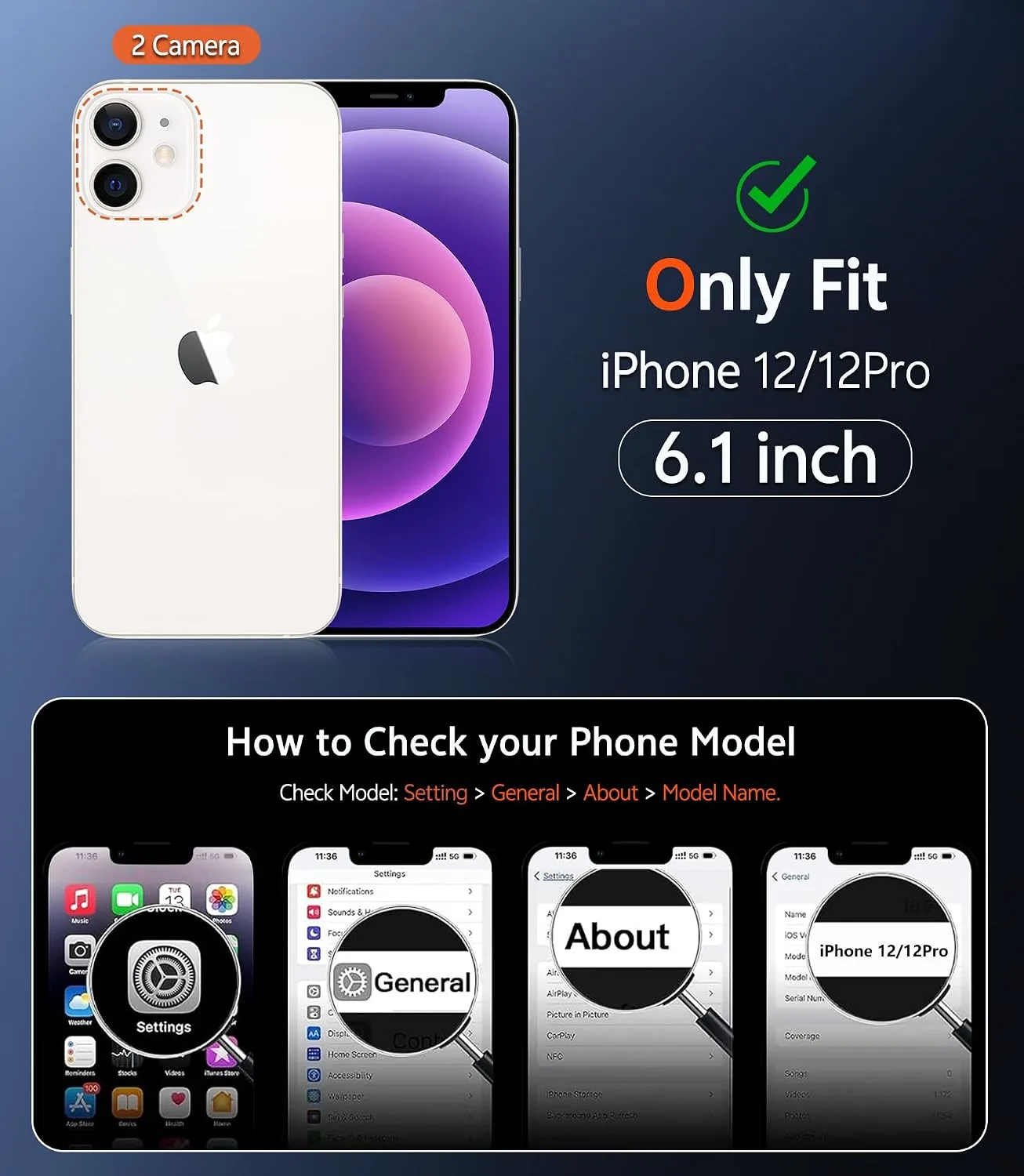 FNTCASE for iPhone 12 Case Matte iPhone 12 Pro Case Compatible with Magsafe
