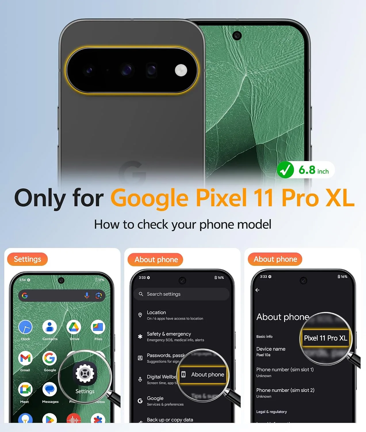 FNTCASE for Google Pixel 11 Pro XL Case, Fit for Magsafe, Screen Protector