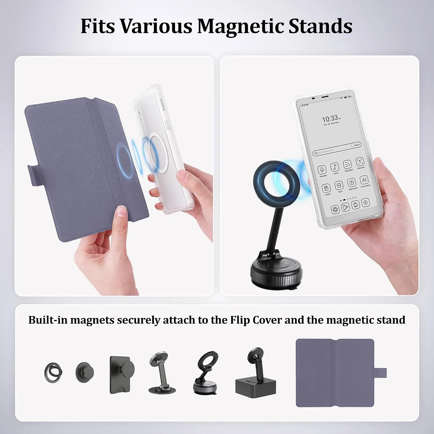 2in1 Case for Onyx BOOX Palma 2 Magnetic Detachable Folio Cover
