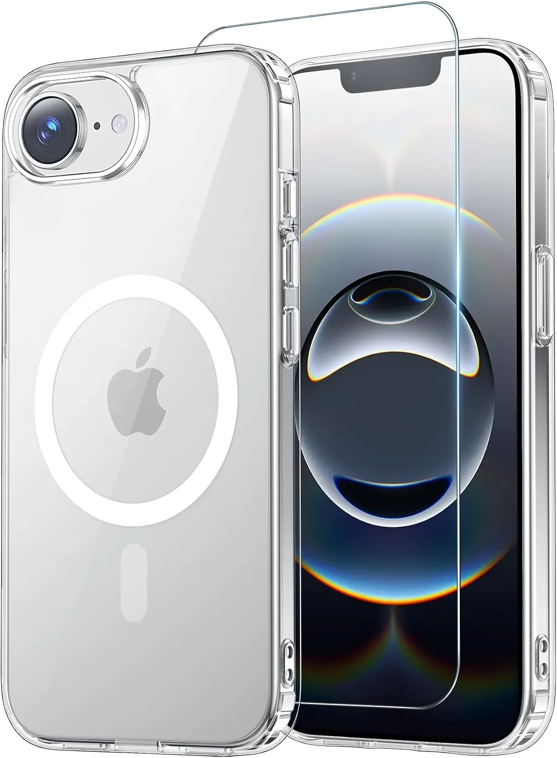 Temdan for iPhone 17e/16e Case with Screen Protector Clear