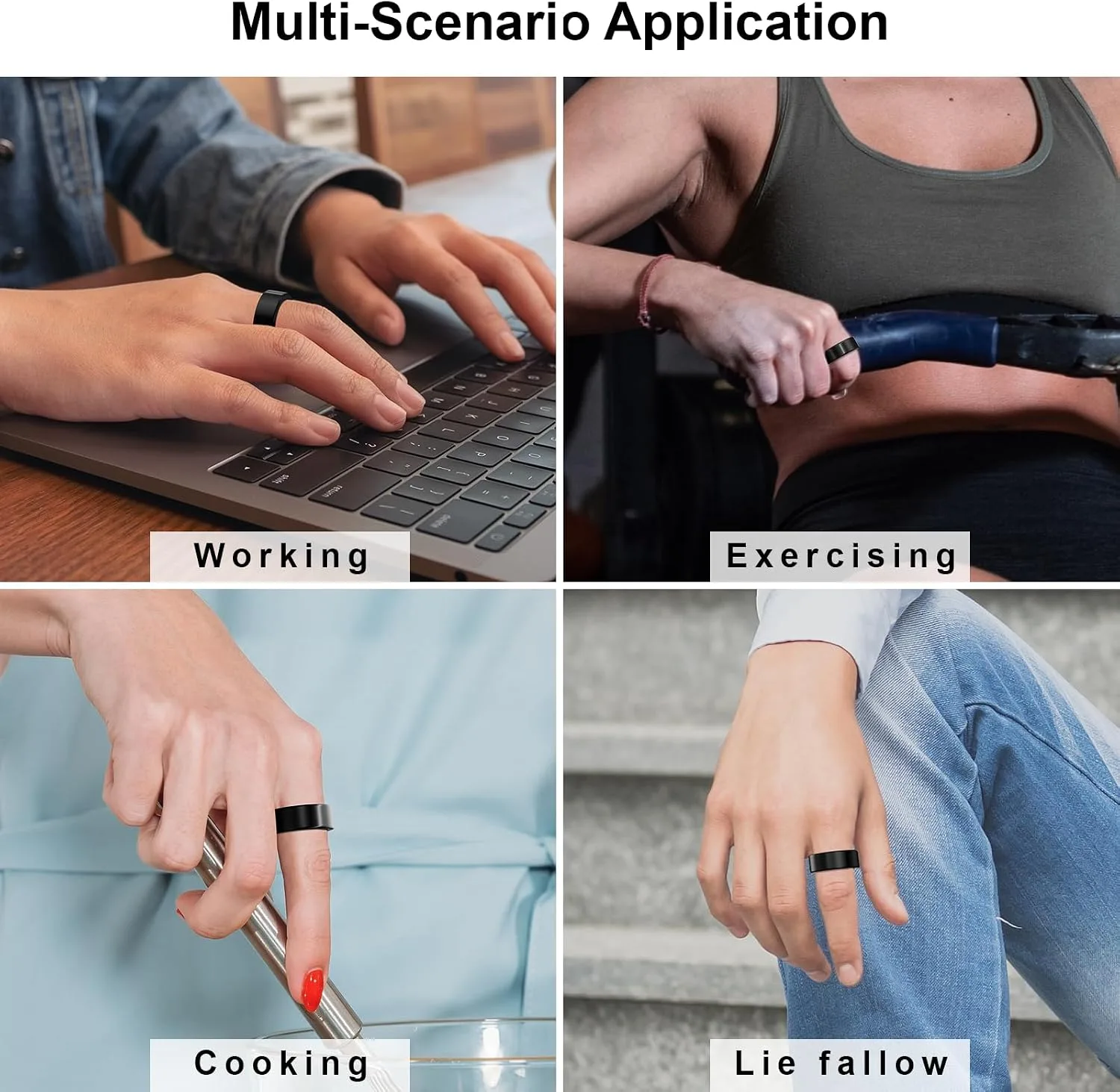 5 Pack Covers Compatible with Oura Ring 4/Oura Ring 3-Size 8