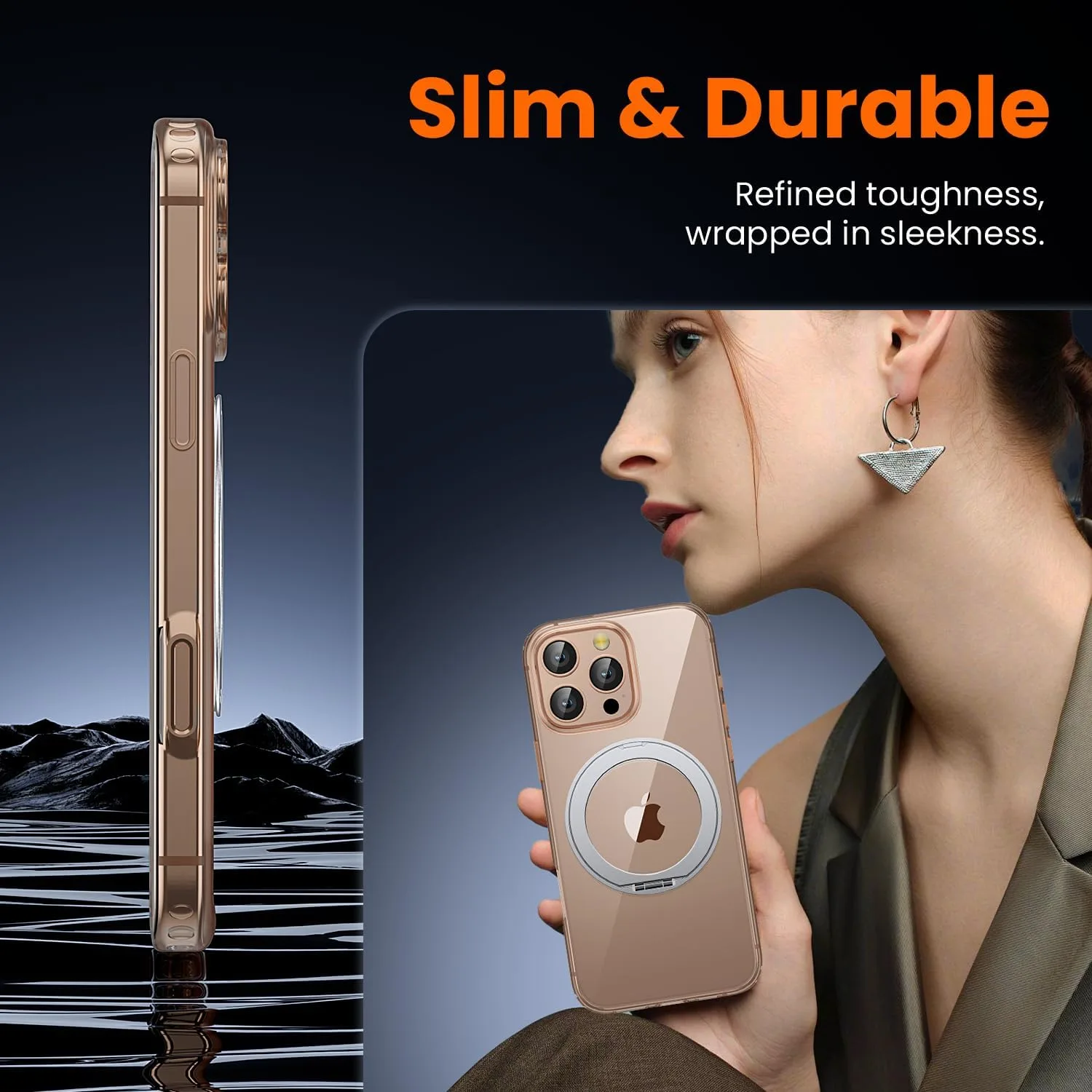 toushion 3 in 1 for iPhone 16 Pro Max Case Stand
