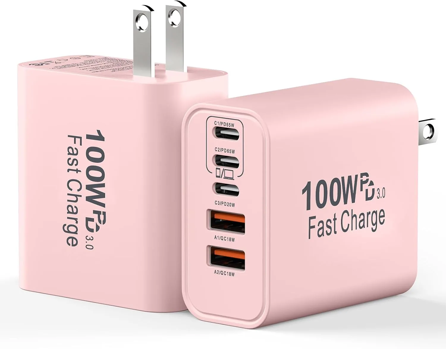 USB C Charging Blocks, 100W USB Type C iPhone Wall Super Fast Charger Block