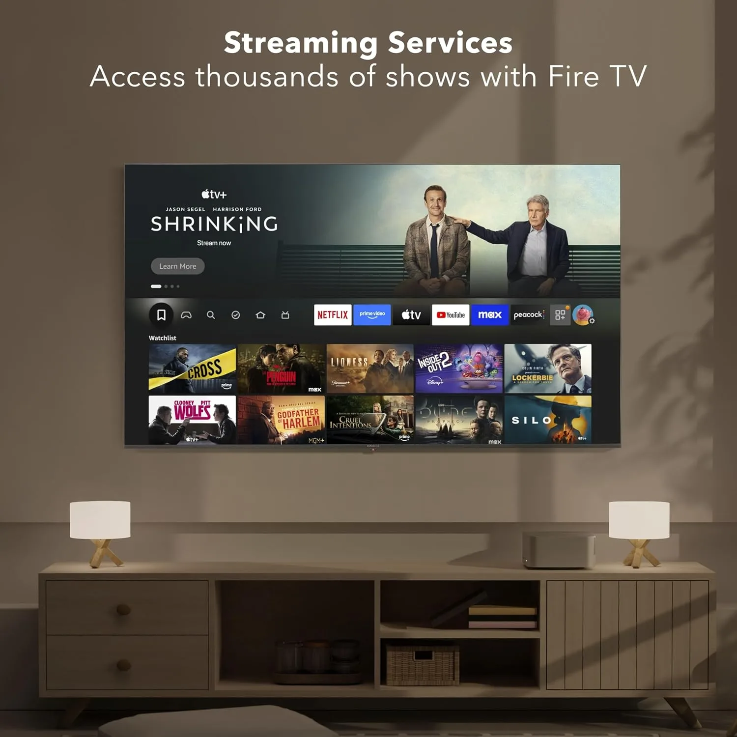 INSIGNIA 75" Class F50 Series LED 4K UHD Smart Fire TV, Voice Remote with Alexa, Stream Live TV Without Cable
