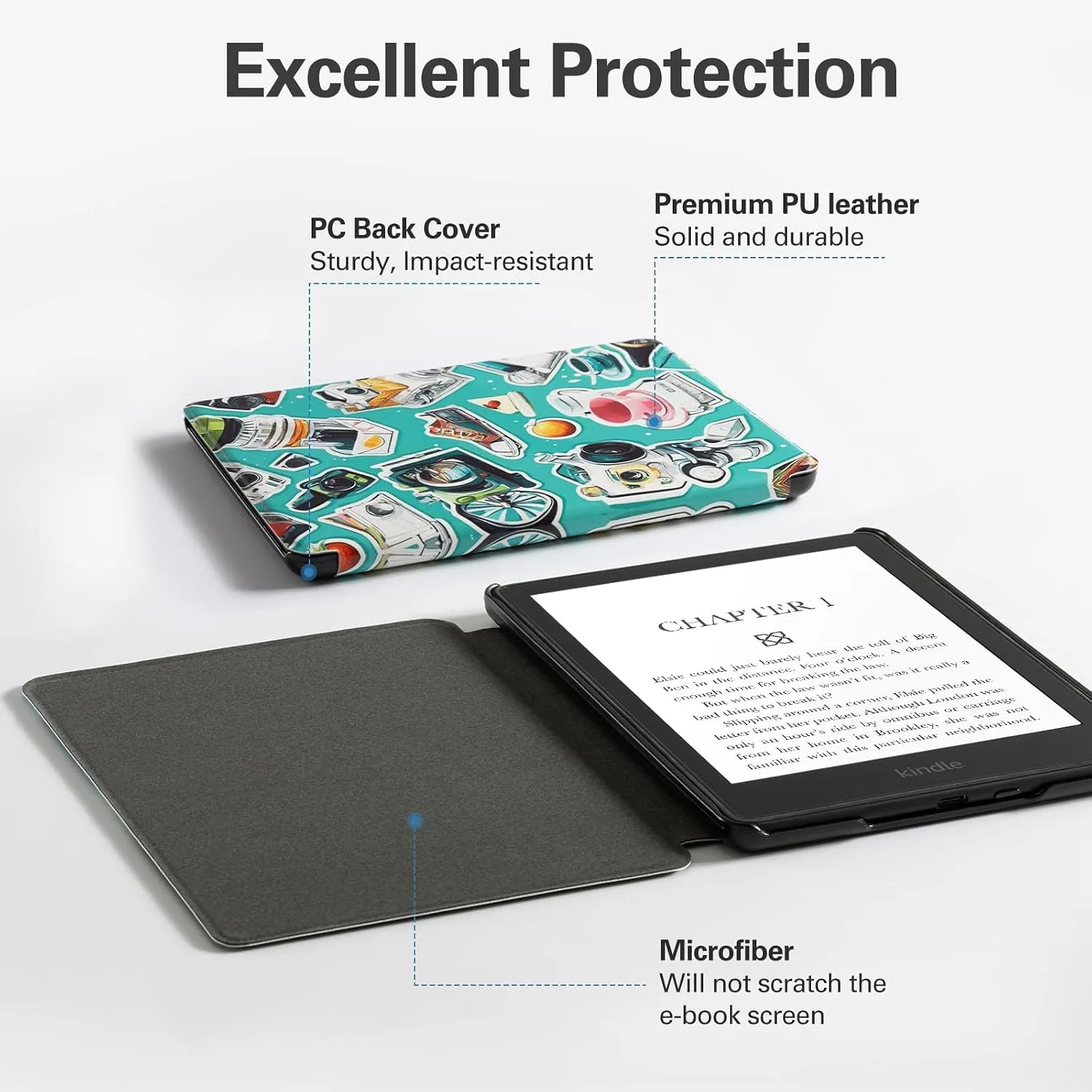 CoBak 6.8" Case, not for iPad(A0722), Stickers