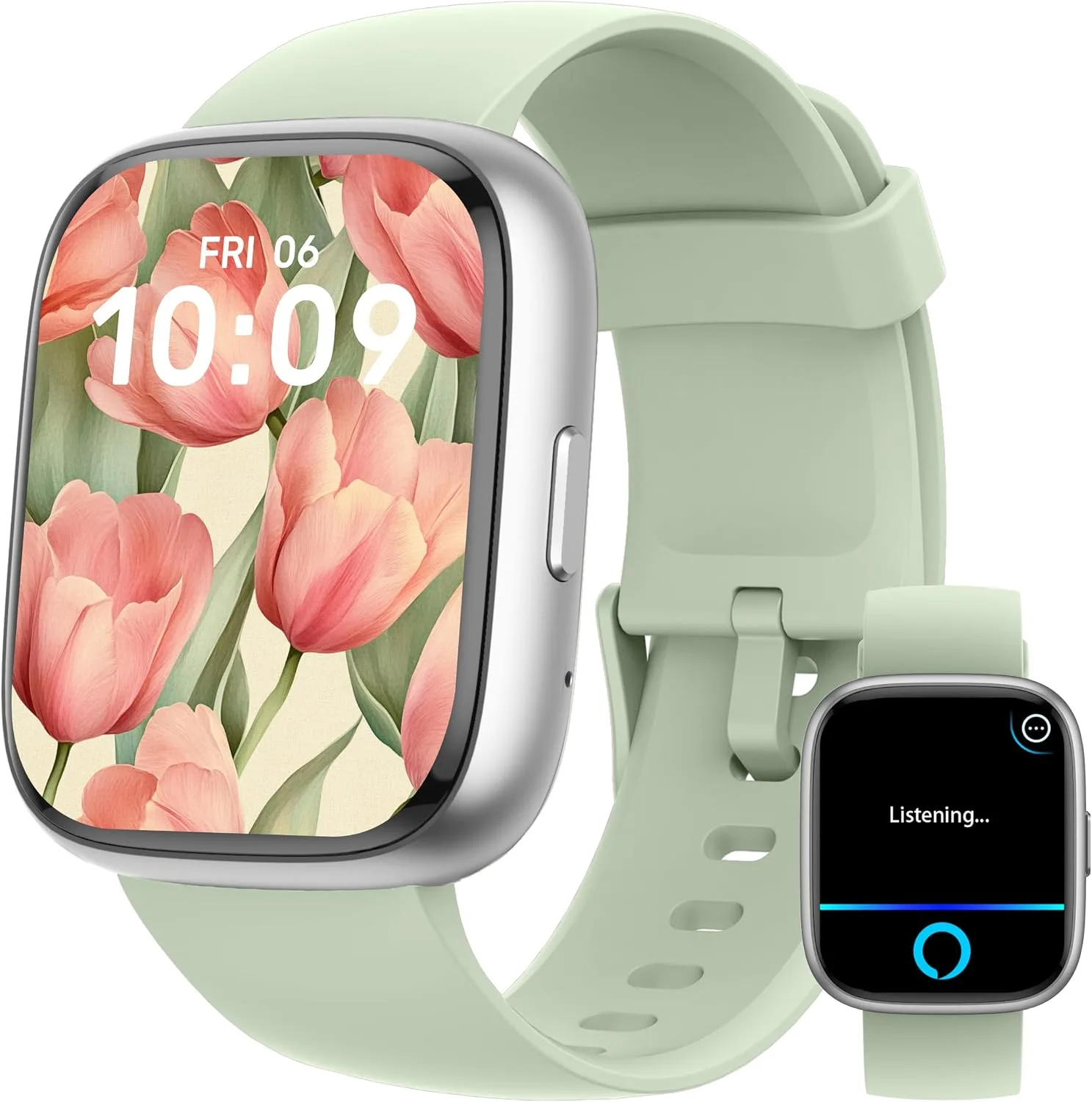 LODIMEKE Smart Watch, Alexa Built-in, Answer/Make Calls 44mm Smartwatch Women Men, 1.83" Sports Watch IP68 Waterproof, Heart Rate Sleep Stress Monitor, Step Counter Watch for Android & iOS Phone