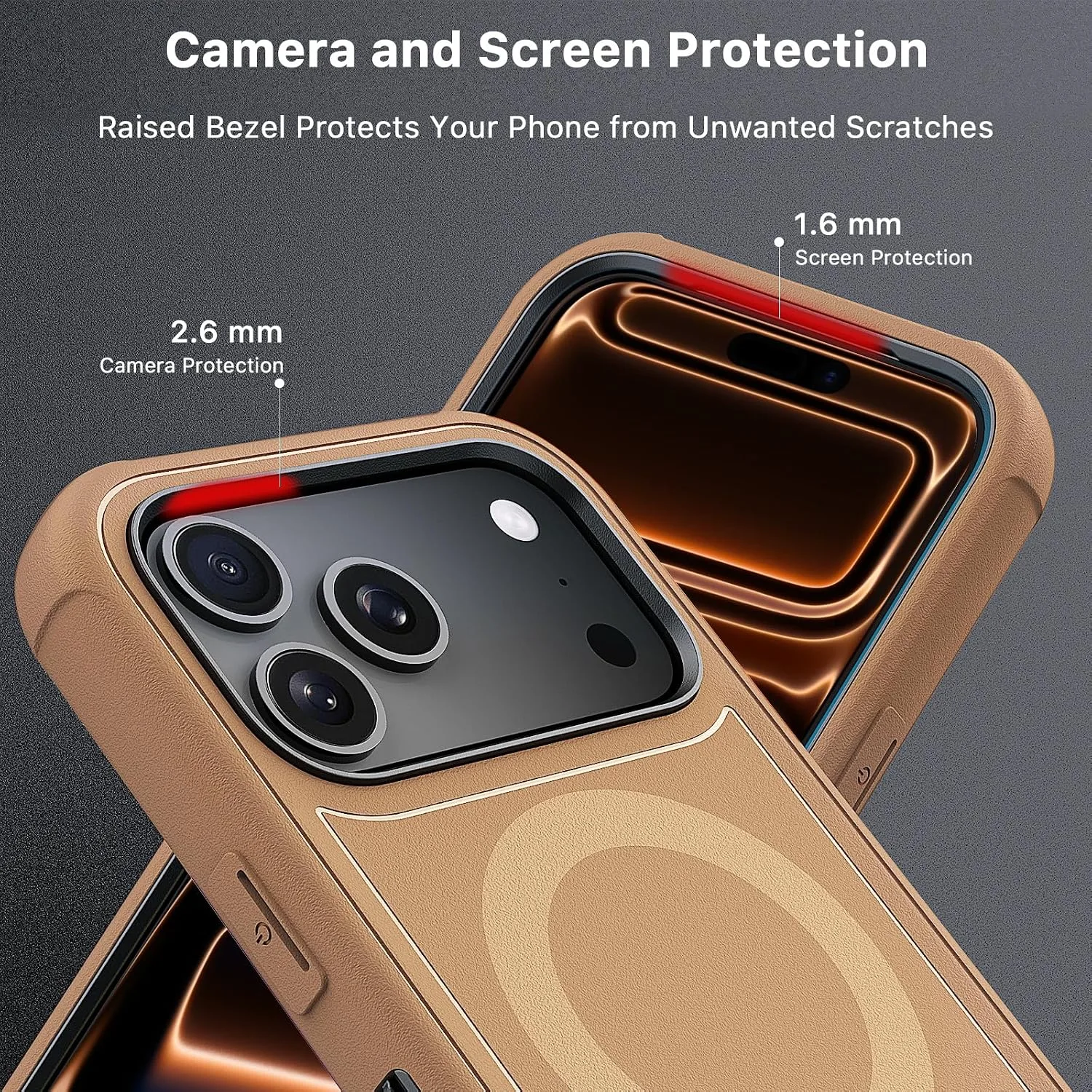 M MYBAT PRO for iPhone 17 Pro Max Case with Belt Clip Holster,Anti-Drop