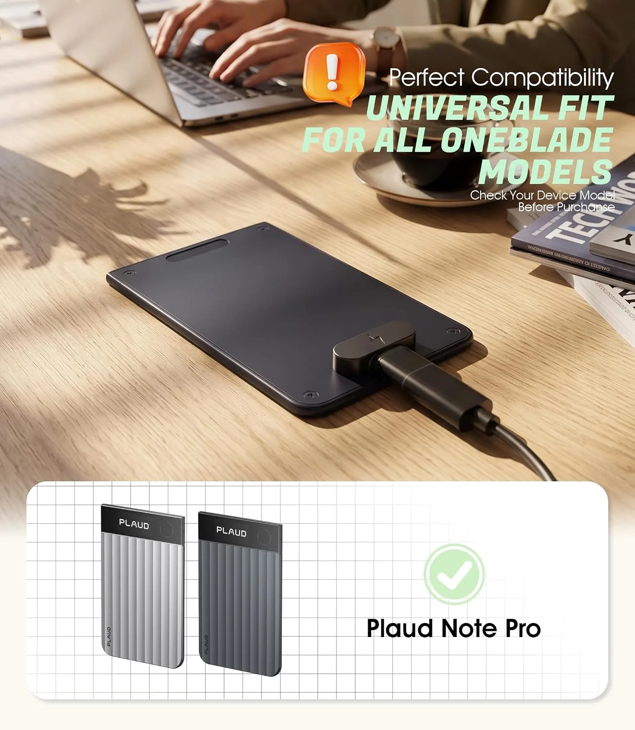 USB C Adapter Compatible for Plaud Note/Plaud Note Pro Recorder