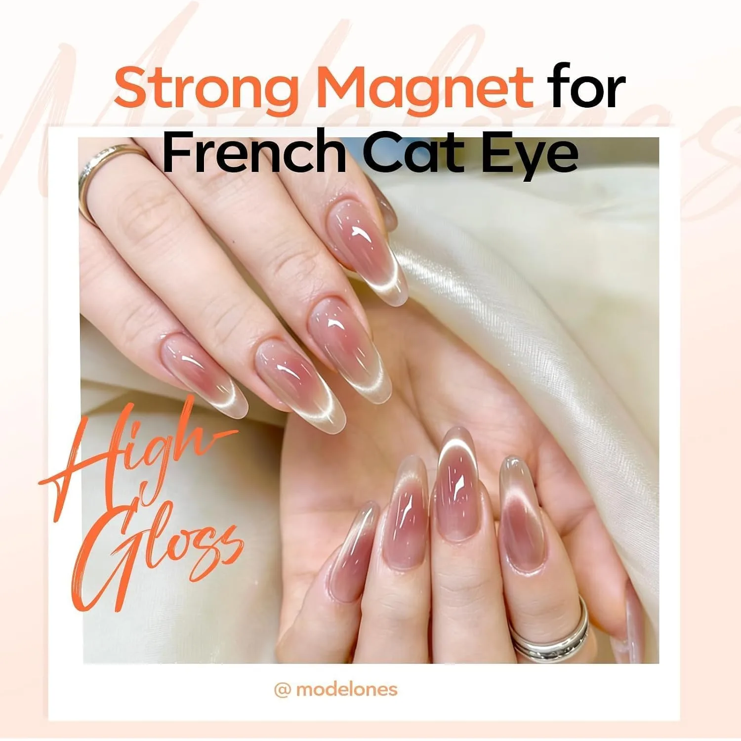 Modelones Cat Eye Magnet Heart Scissor-Shaped Magnets for Cateye Gel Polish