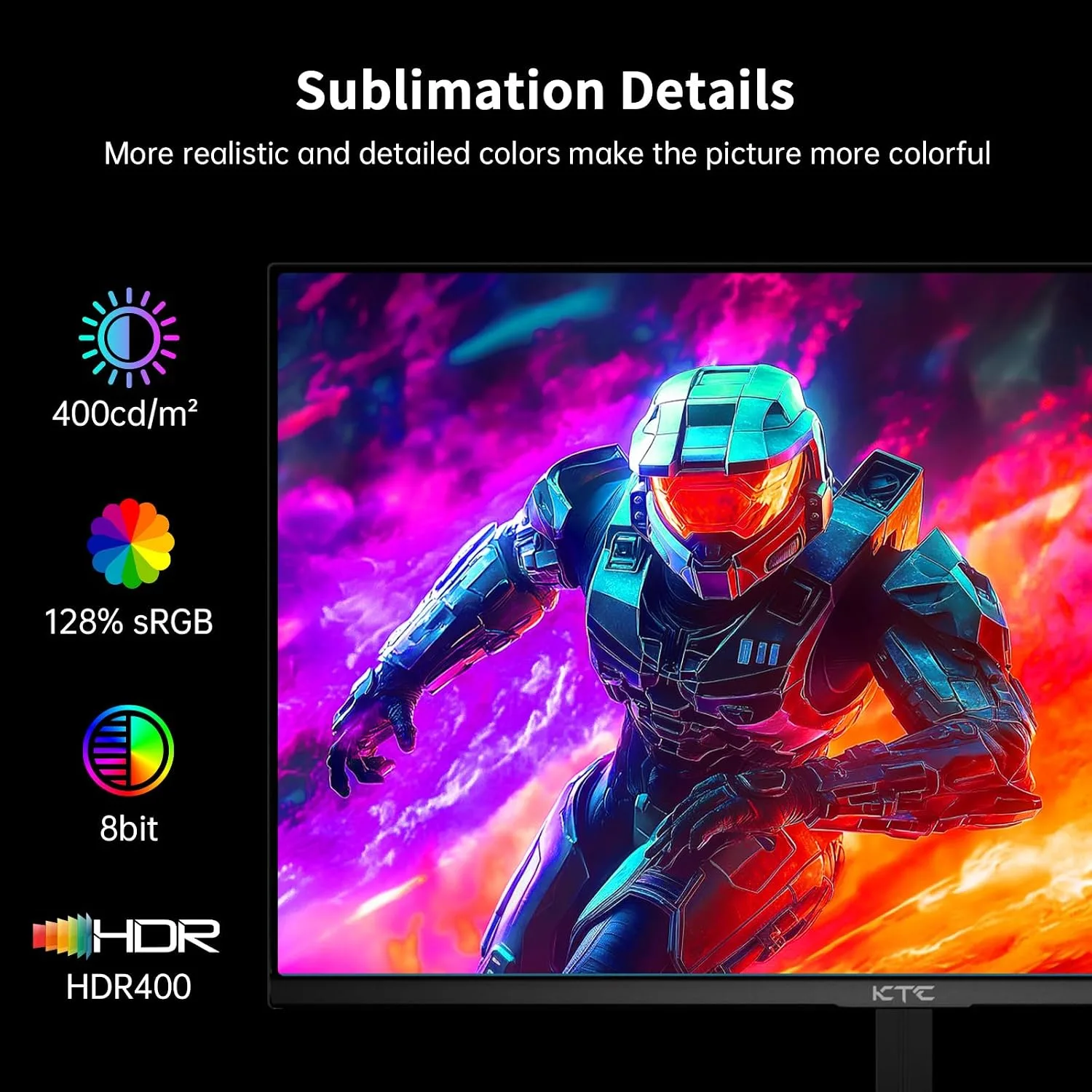 KTC 24.5 Inch 400Hz Gaming Monitor, FHD 1080P 240Hz Computer Monitor, H25X7