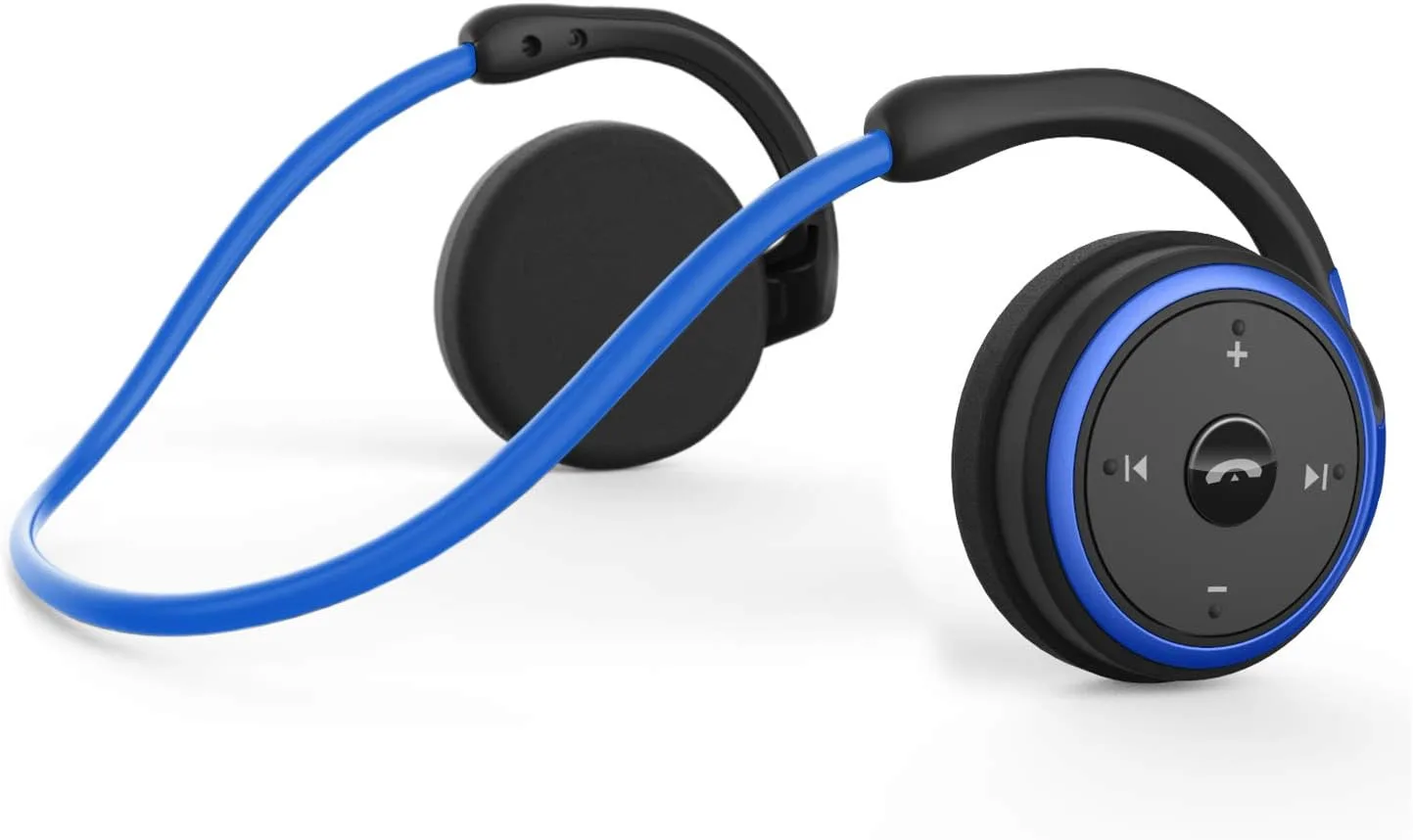 Audífonos Bluetooth Rtusia deportivos inalámbricos con micrófono, plegables, azul
