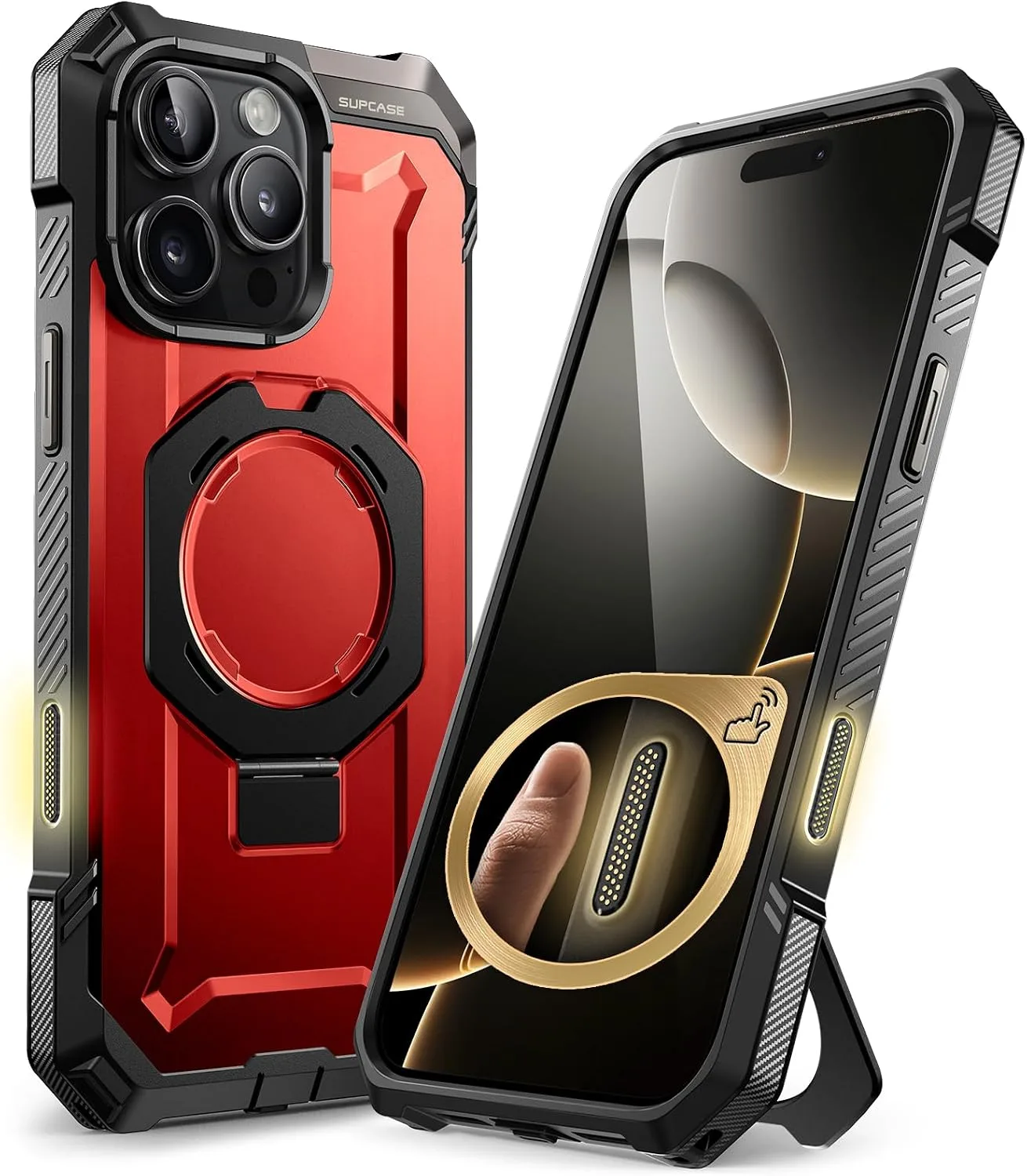 SUPCASE for iPhone 16 Pro Case with Camera Control Capture Button, Red