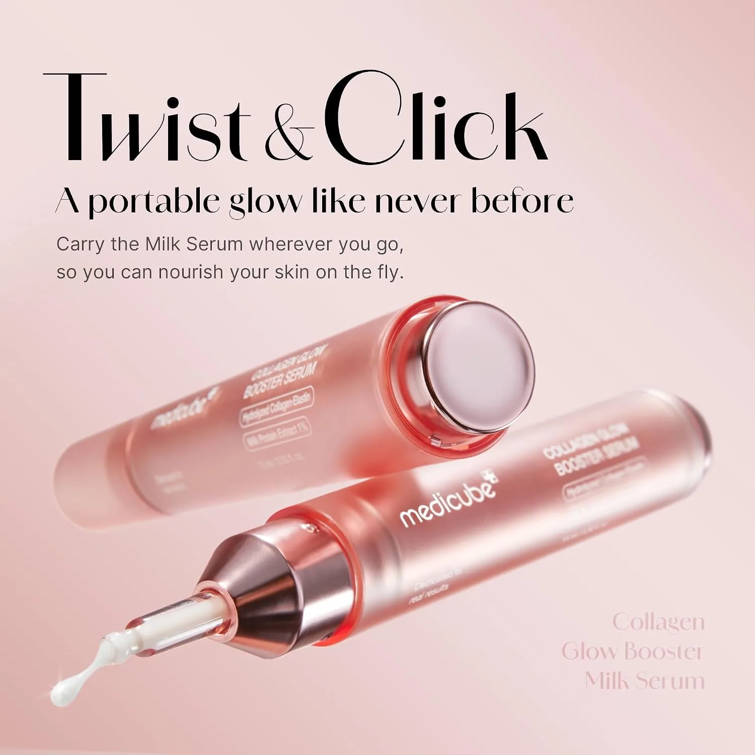 medicube Collagen Glow Booster Milk Twist & Click Serum