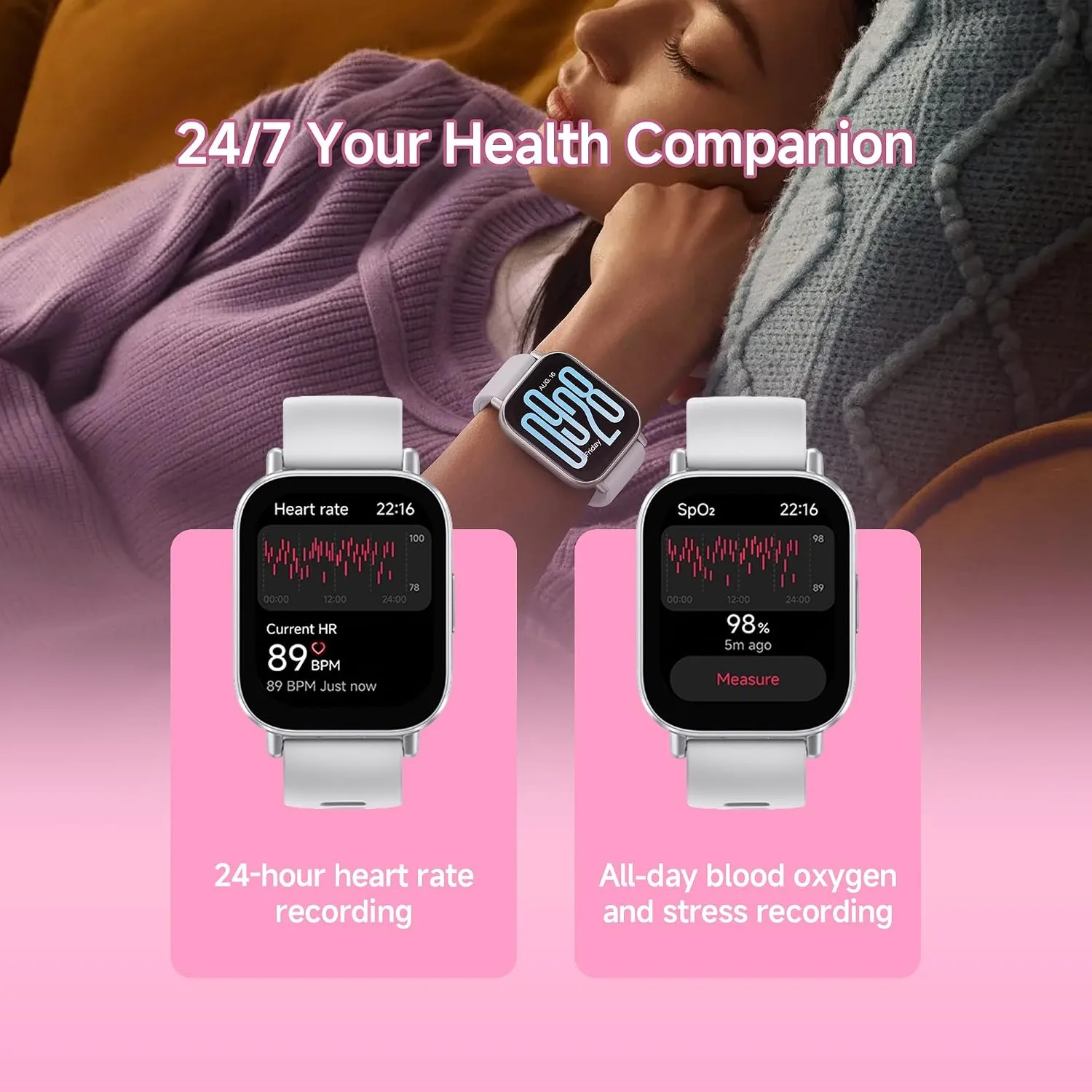 XIAOMI Redmi Watch 5 Active Fitness Smartwatch, 18-Day, BT Calling, 5ATM