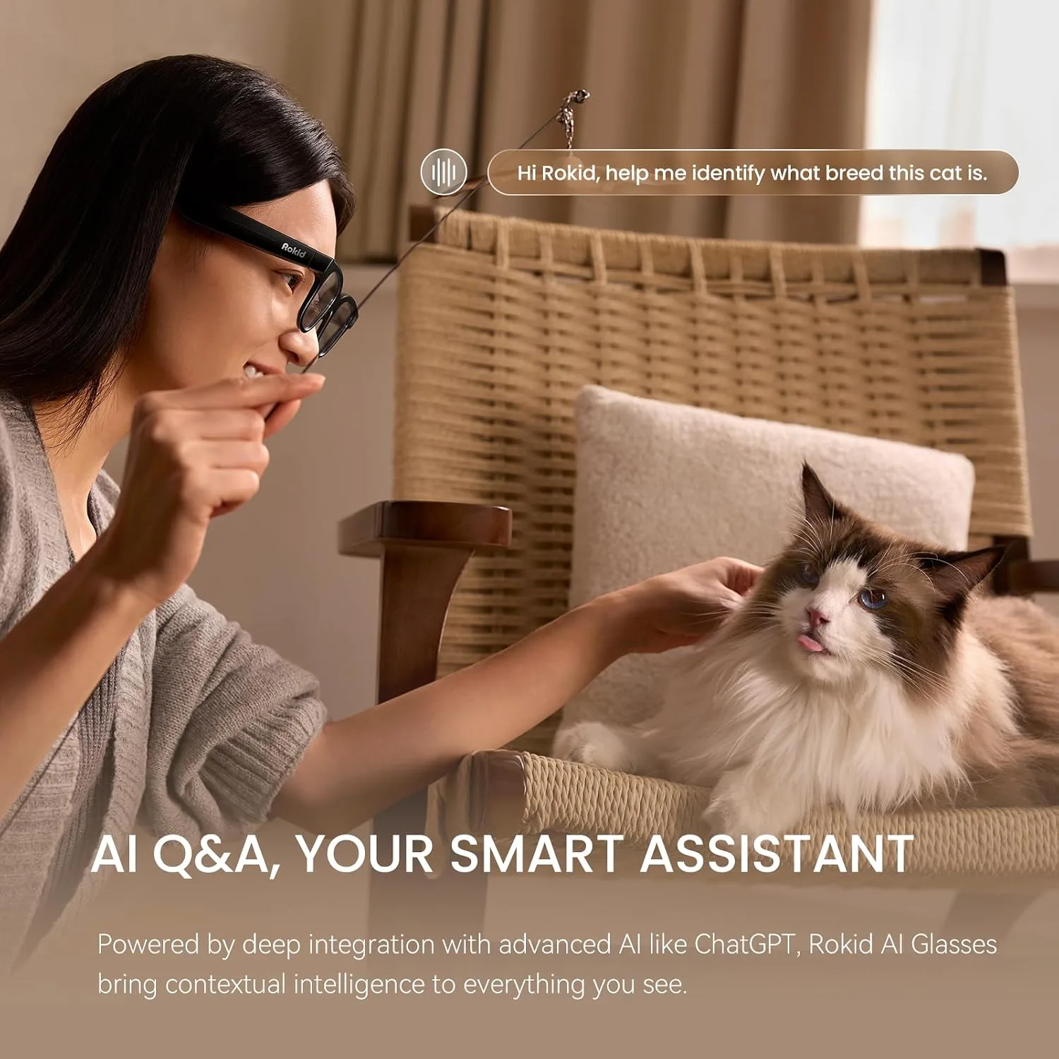 Rokid Ai Glasses Style (Non-Display), 2026 Smart Audio Sun Glasses