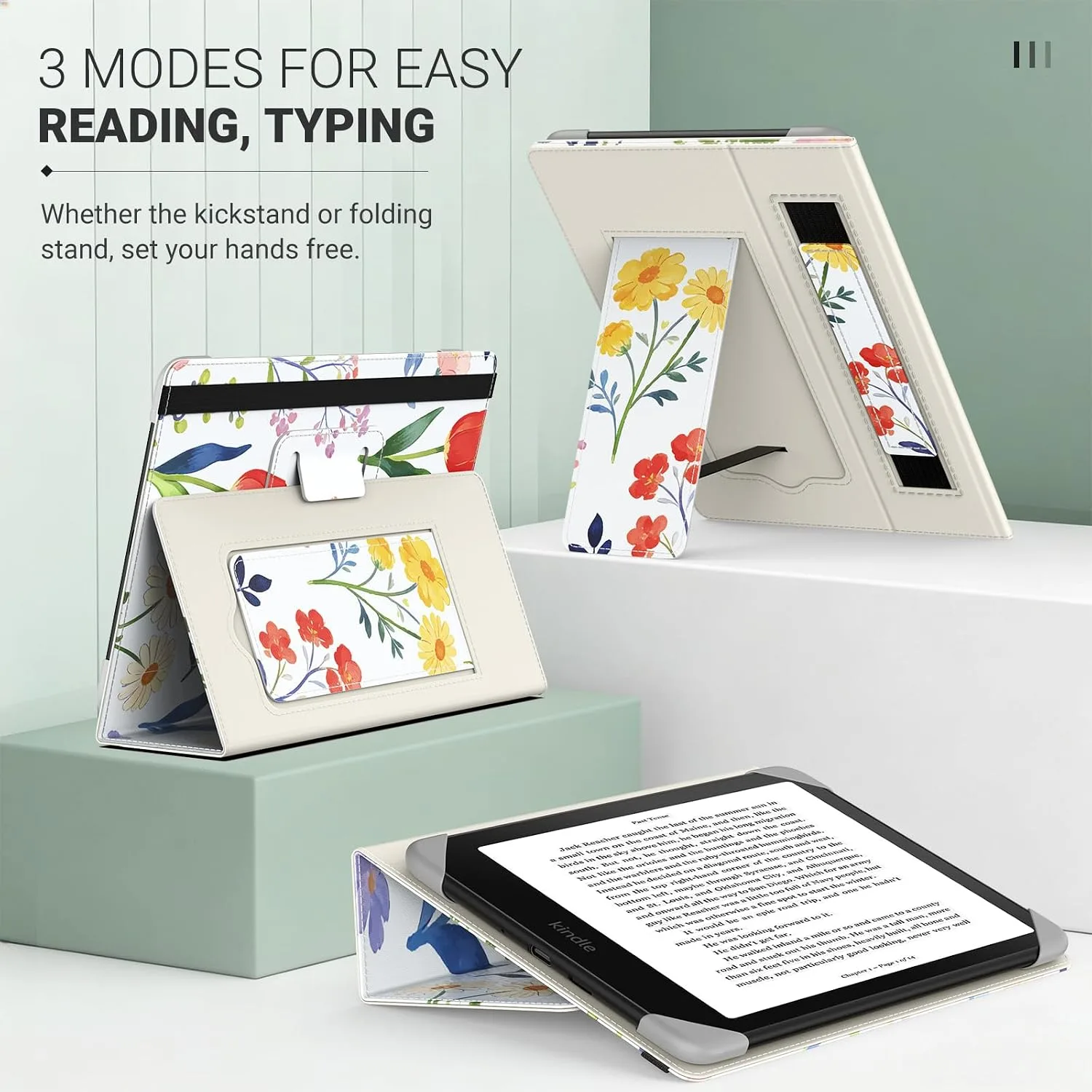 MoKo Universal Case for 6.8,7 Inch eReaders&Tablets,Scenery