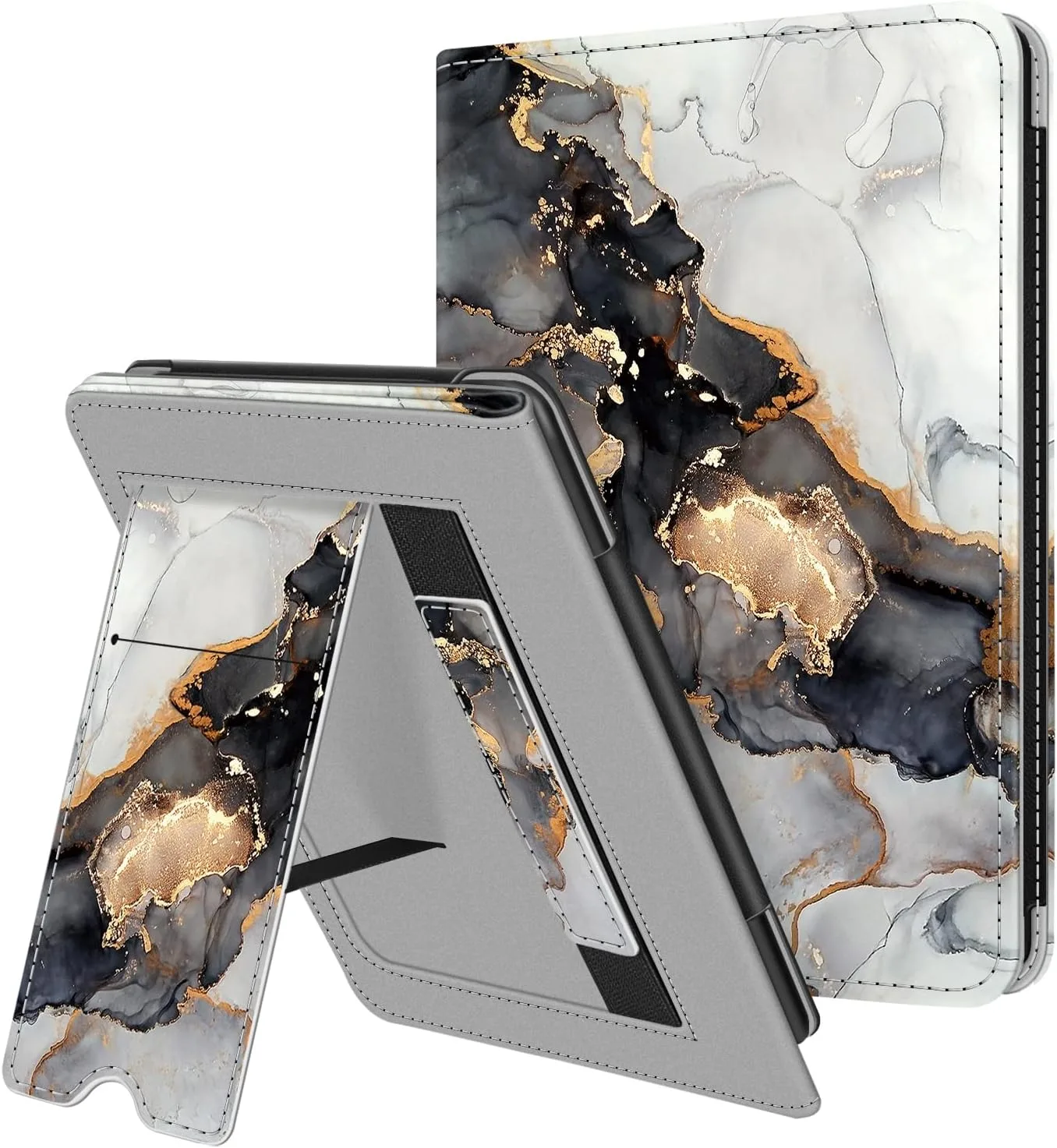 Fintie Stand Case for 6" Kindle 11th Generation 2024/2022, Cloudy Marble