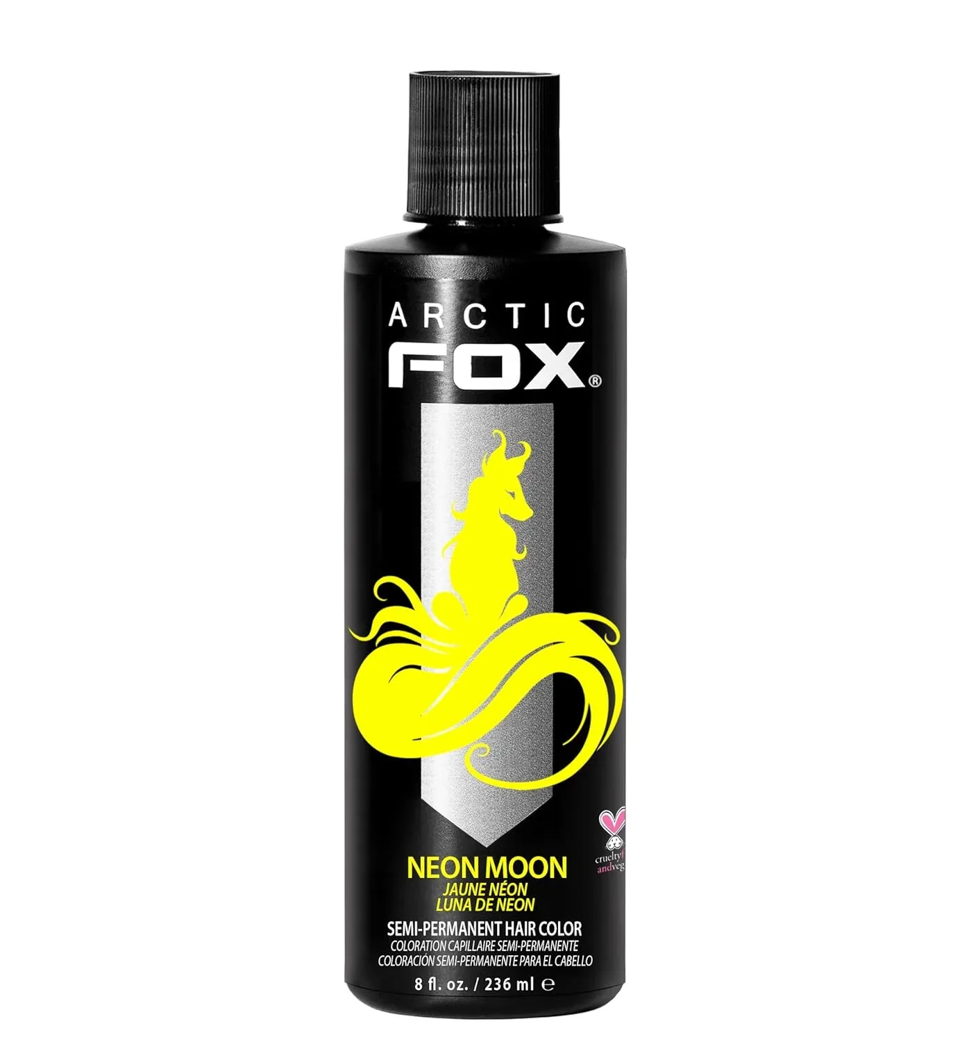 Tintura Capilar Semipermanente Arctic Fox Neon Moon Amarillo Neón 8 fl oz