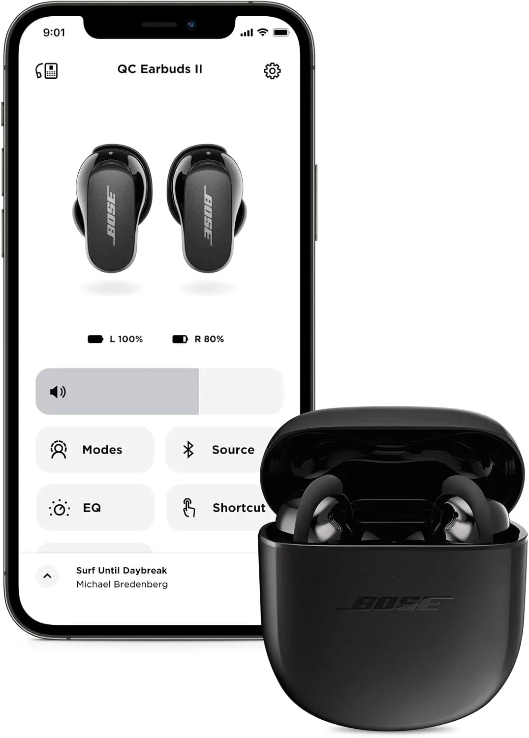 Bose QuietComfort Earbuds II, Wireless, Bluetooth, World’s Best Noise Cancelling In-Ear Headphones with Personalized Noise Cancellation & Sound, Triple Black (Renewed)
