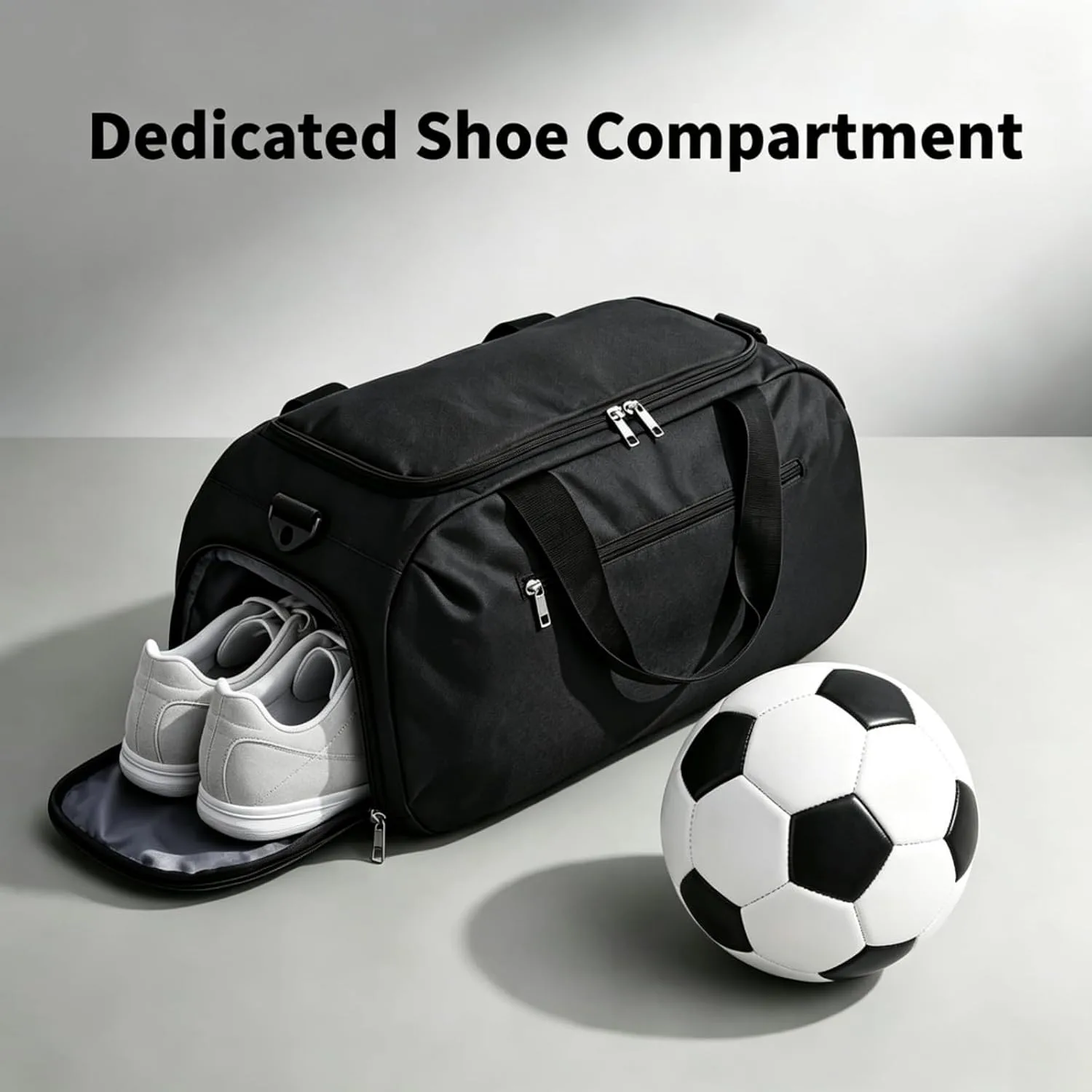 Soccer Bag with Shoe Compartment for Travel Gym Sports