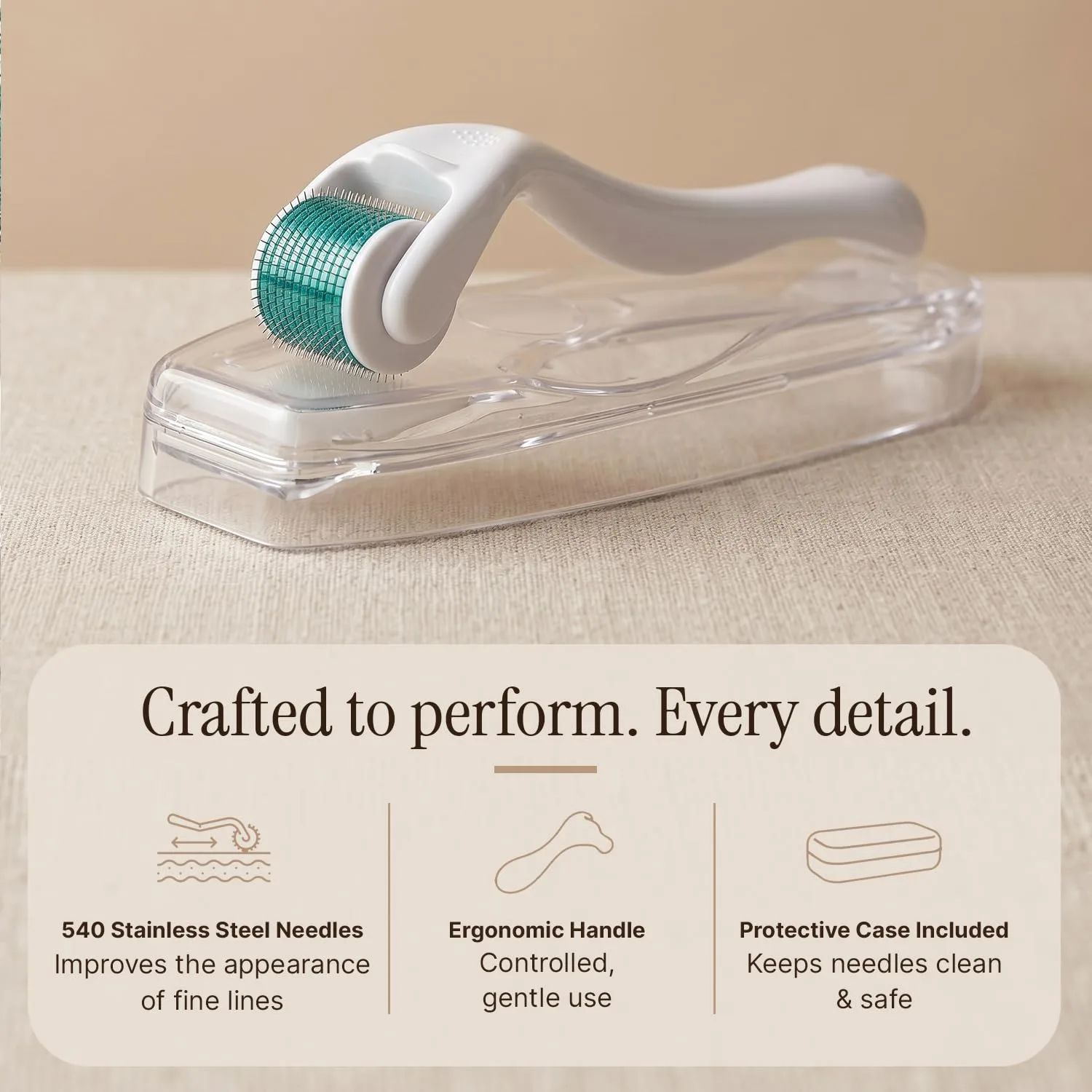 Derma Roller for Scalp, Beard & Face - Microneedling Roller
