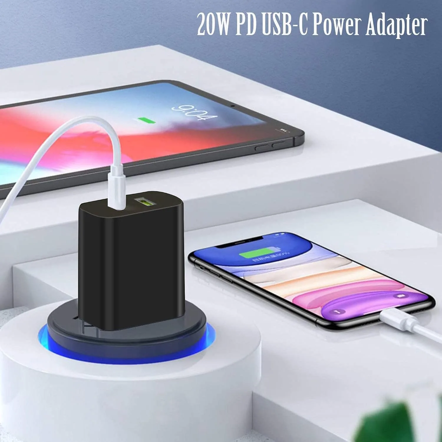 4 Pack USB C Charger Block, Dual Port Type C Wall Charger Fast Charging