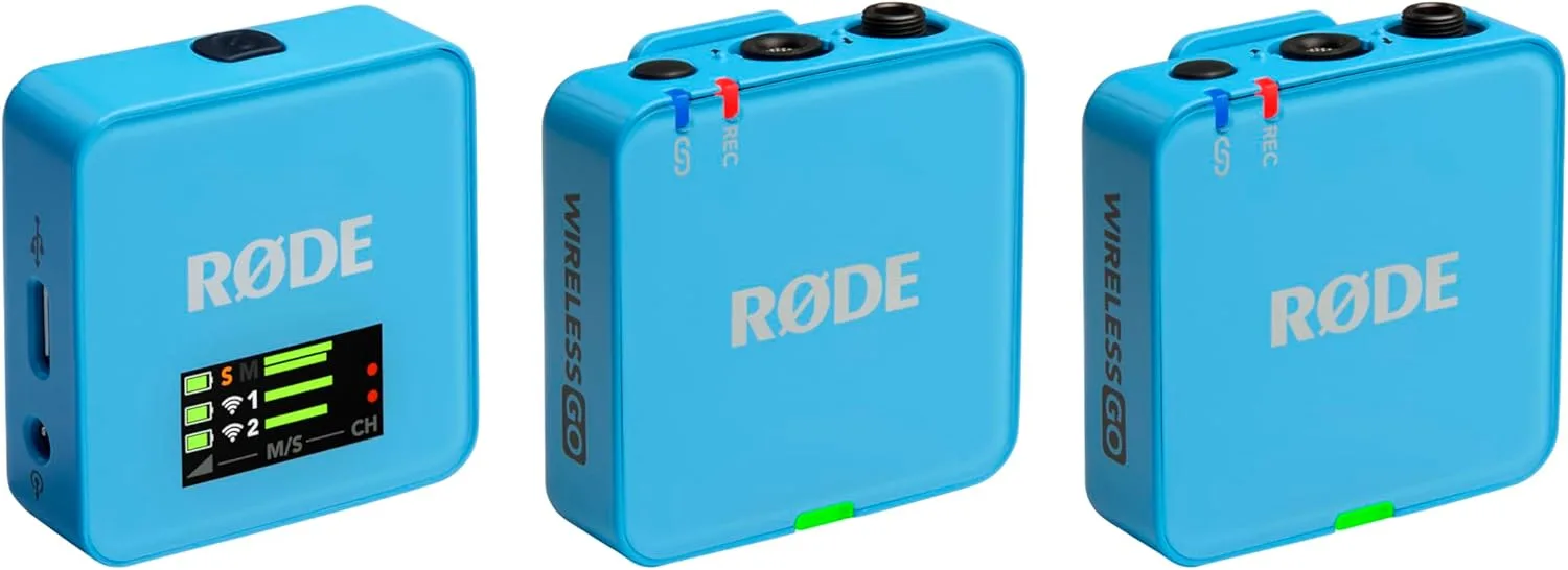 RØDE Wireless GO (Gen 3) Compact Wireless Microphone, 32-Bit Float, Blue