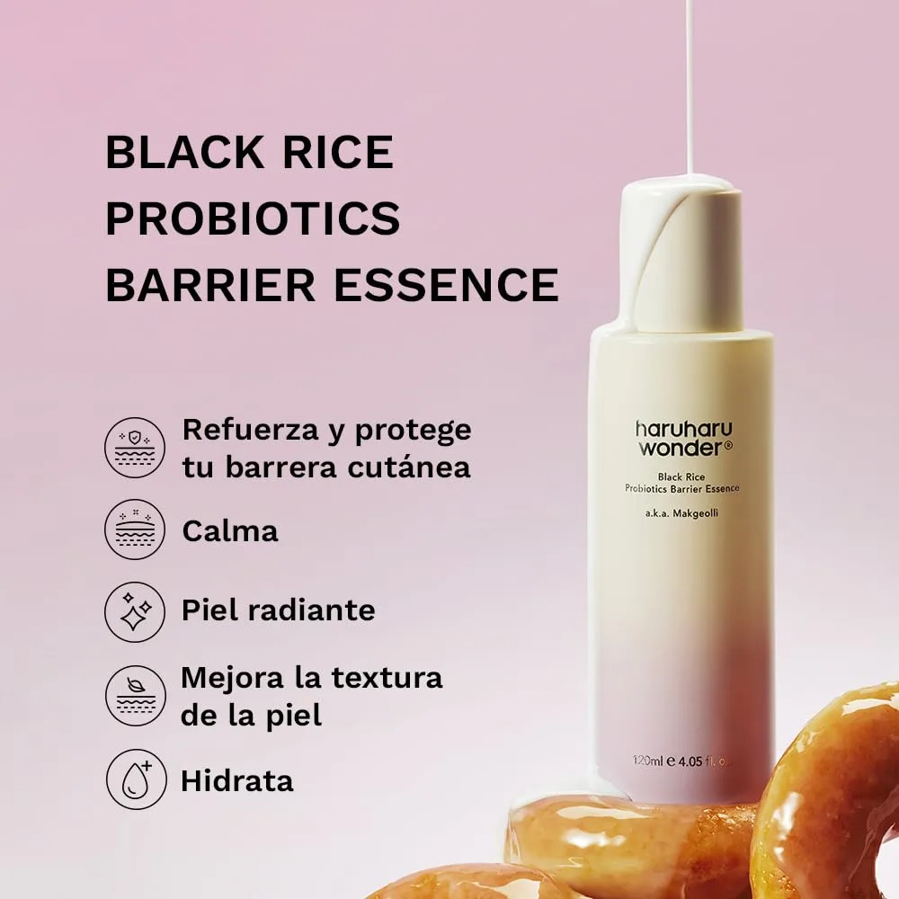 HARUHARU wonder Black Rice Probiotics Barrier Essence, 4.05 fl. oz