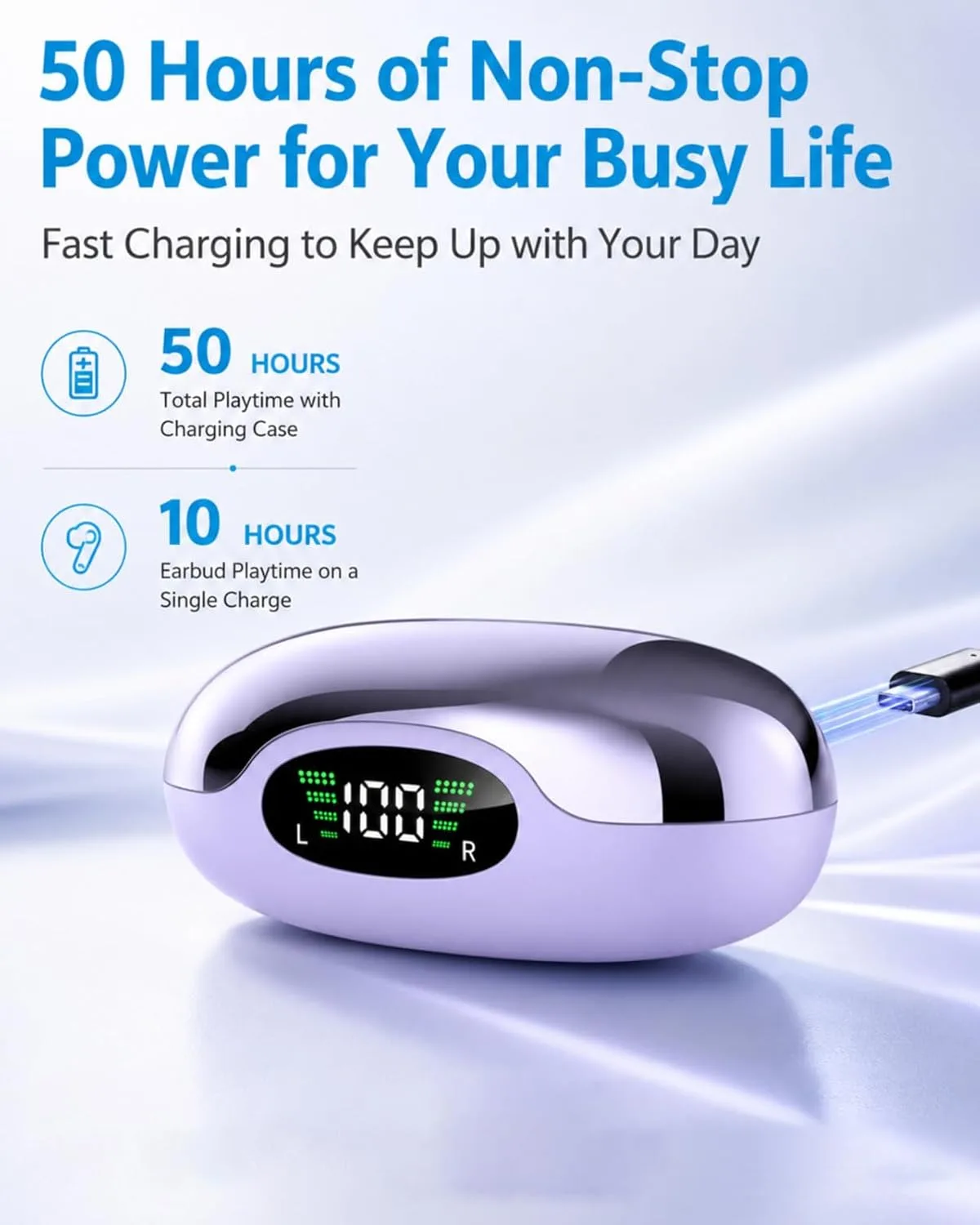 Ultra Open Ear Earbuds, Clip On Wireless Ear Buds, Lightweight Headphones