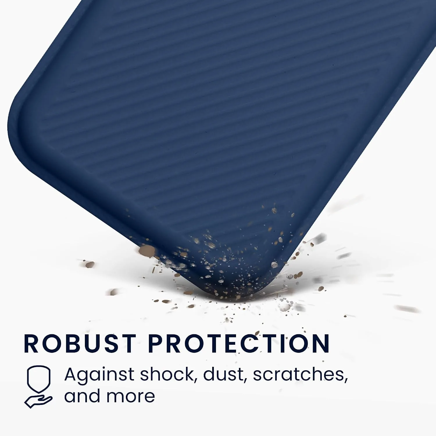 kwmobile AI Voice Recorder Cover Compatible with PLAUD Note AI Voice Recoder - Suction Cup Mount - Dark Blue