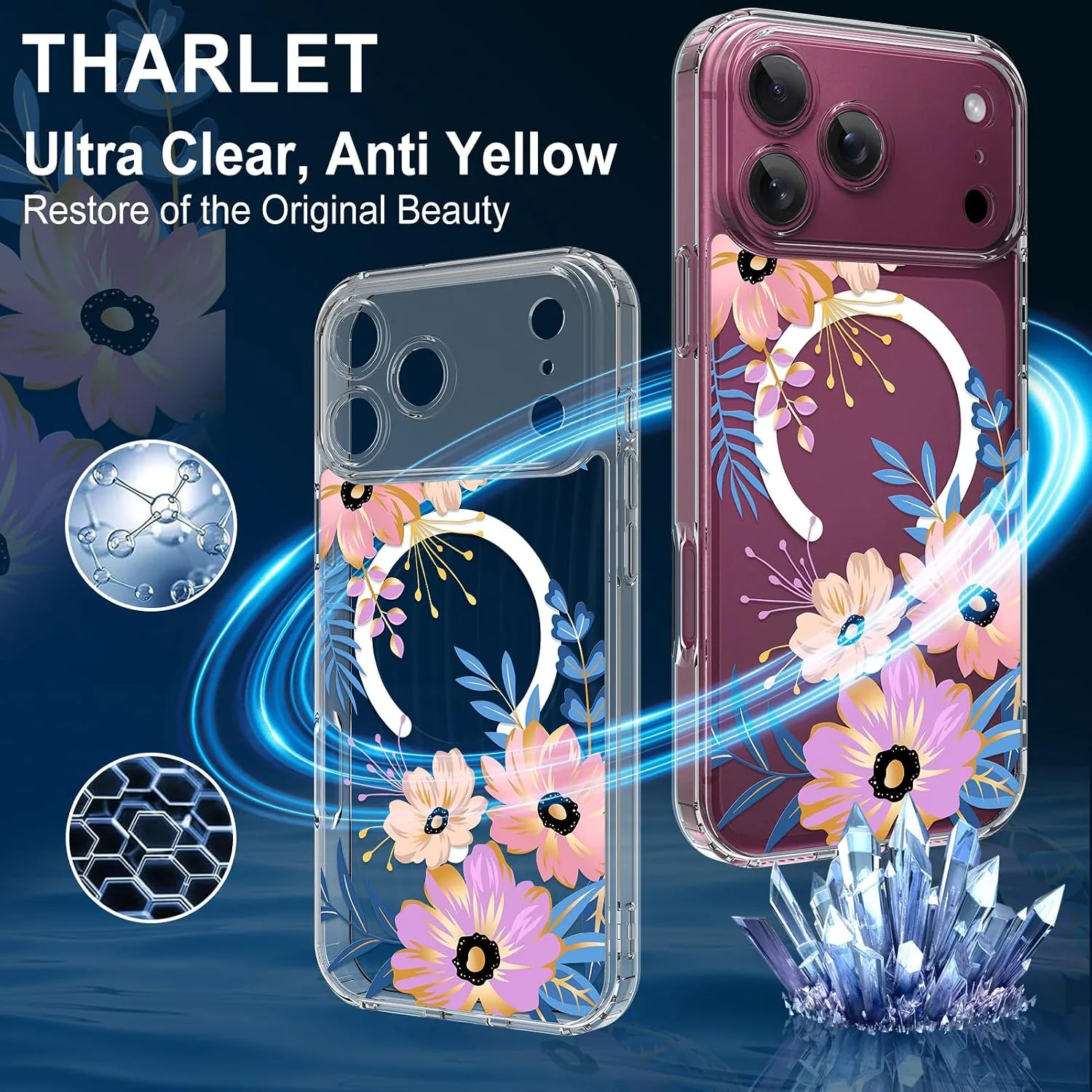 tharlet Magnetic Case Fit for iPhone 18 Pro, Compatible with MagSafe