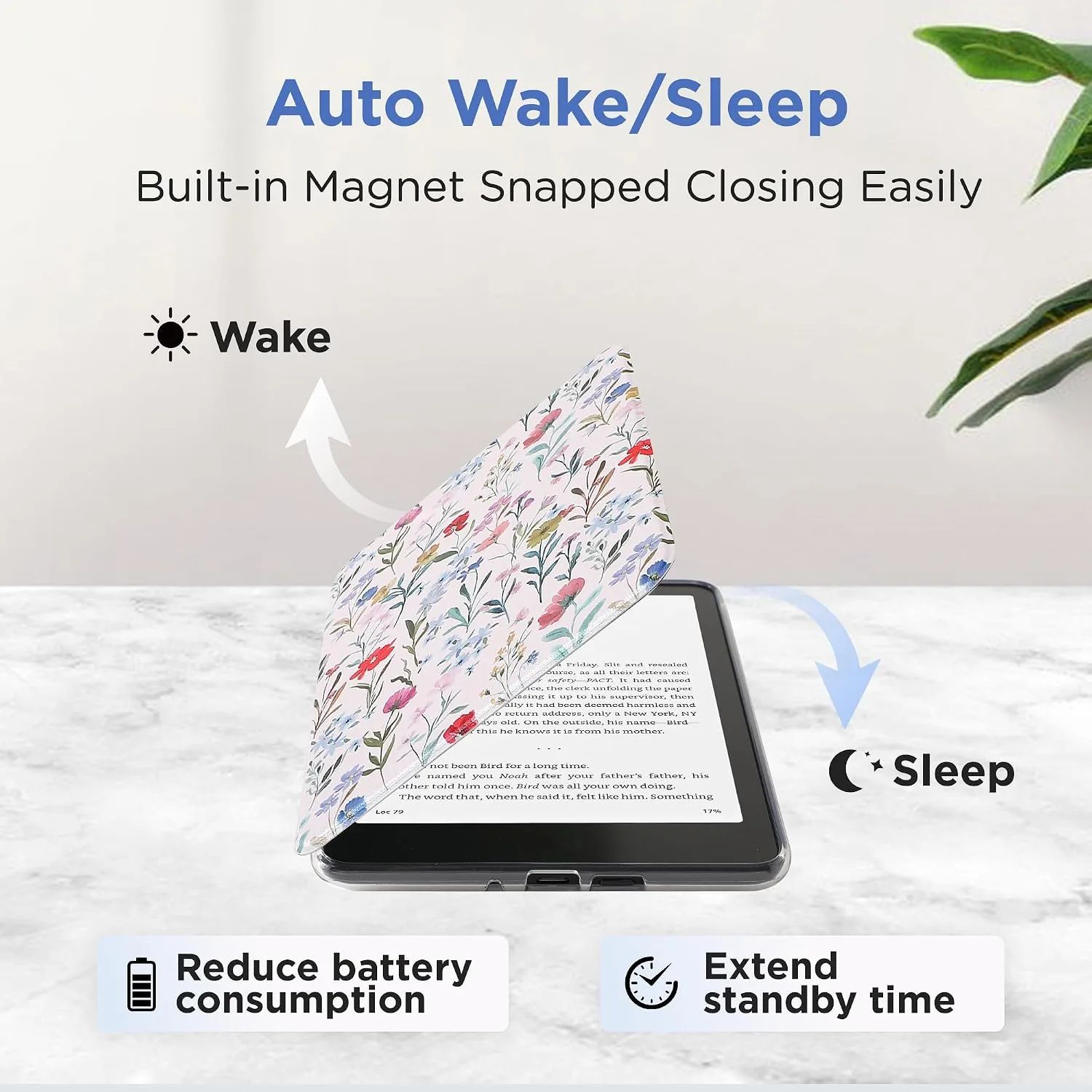 SESENSE Magnetic Case for 7'' Kindle Paperwhite 12th Gen 2024 & Colorsoft
