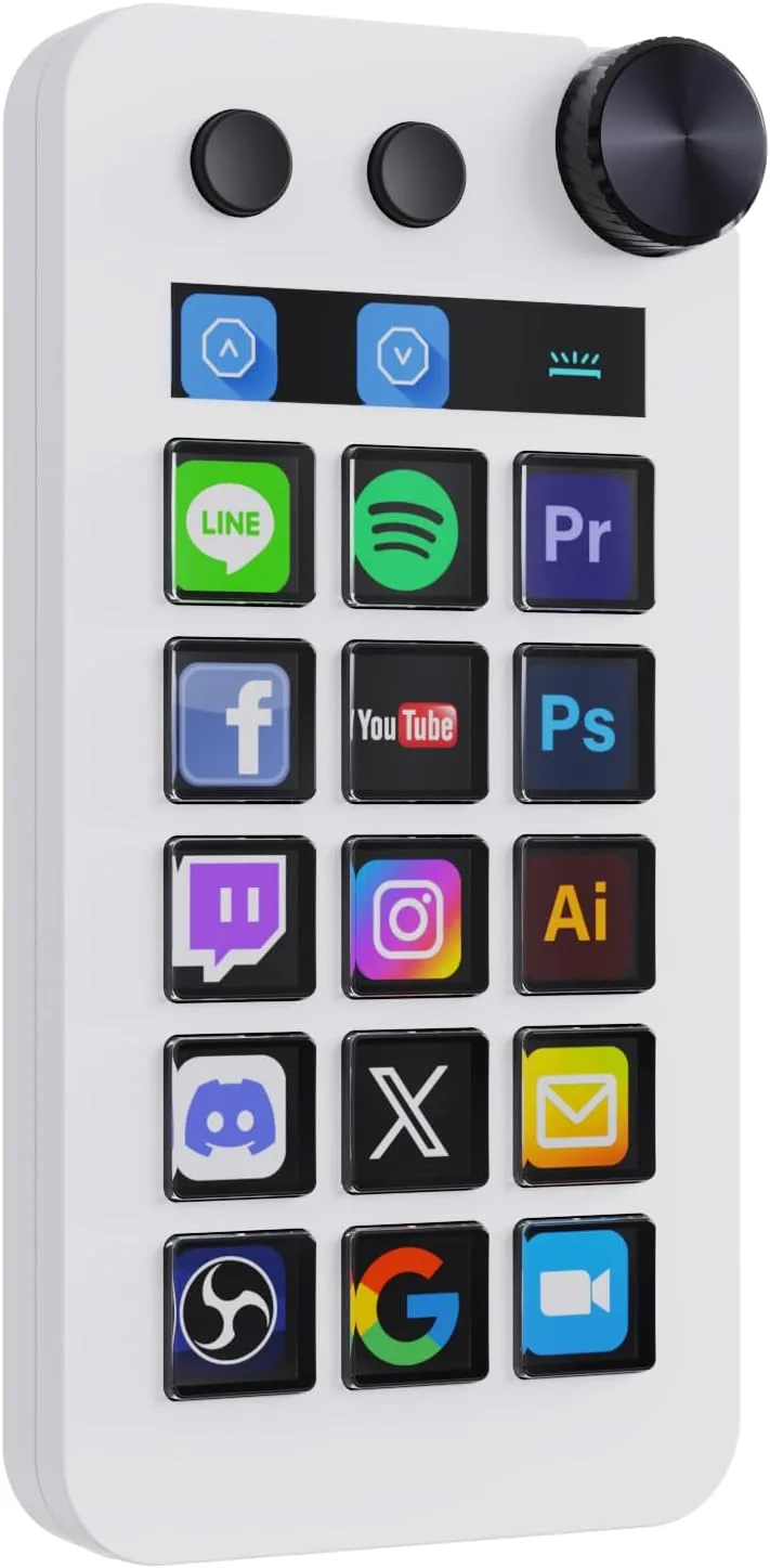 Teclado Gamer TreasLin VSDinside N1 Blanco con 18 teclas macro personalizables