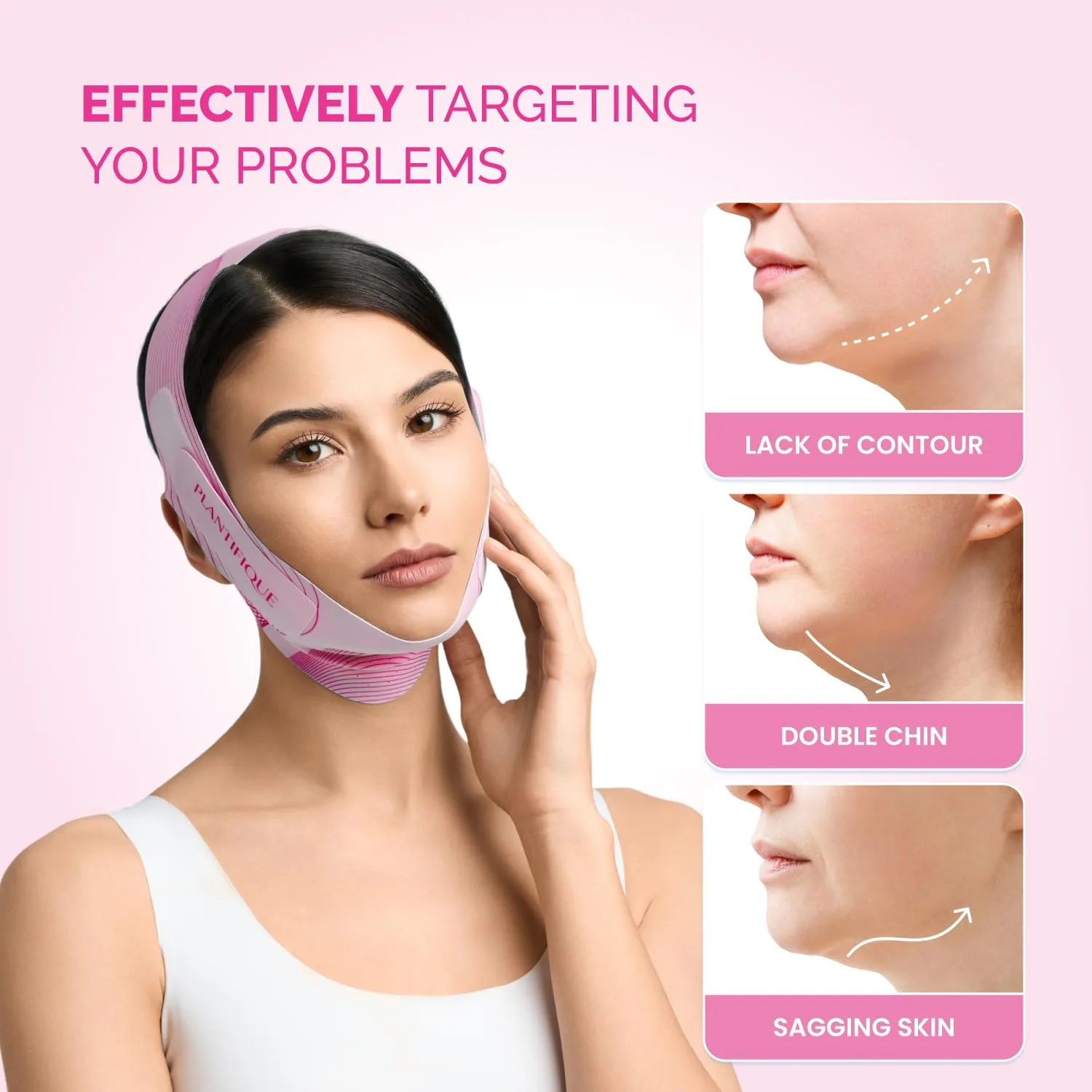 PLANTIFIQUE Chin Strap for Sleeping - Reusable & Adjustable