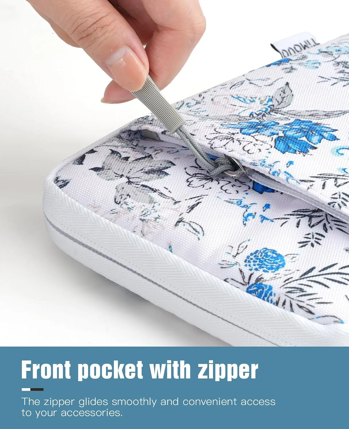 TiMOVO 6-7 Inch Sleeve Case for eReader, Blue Flower