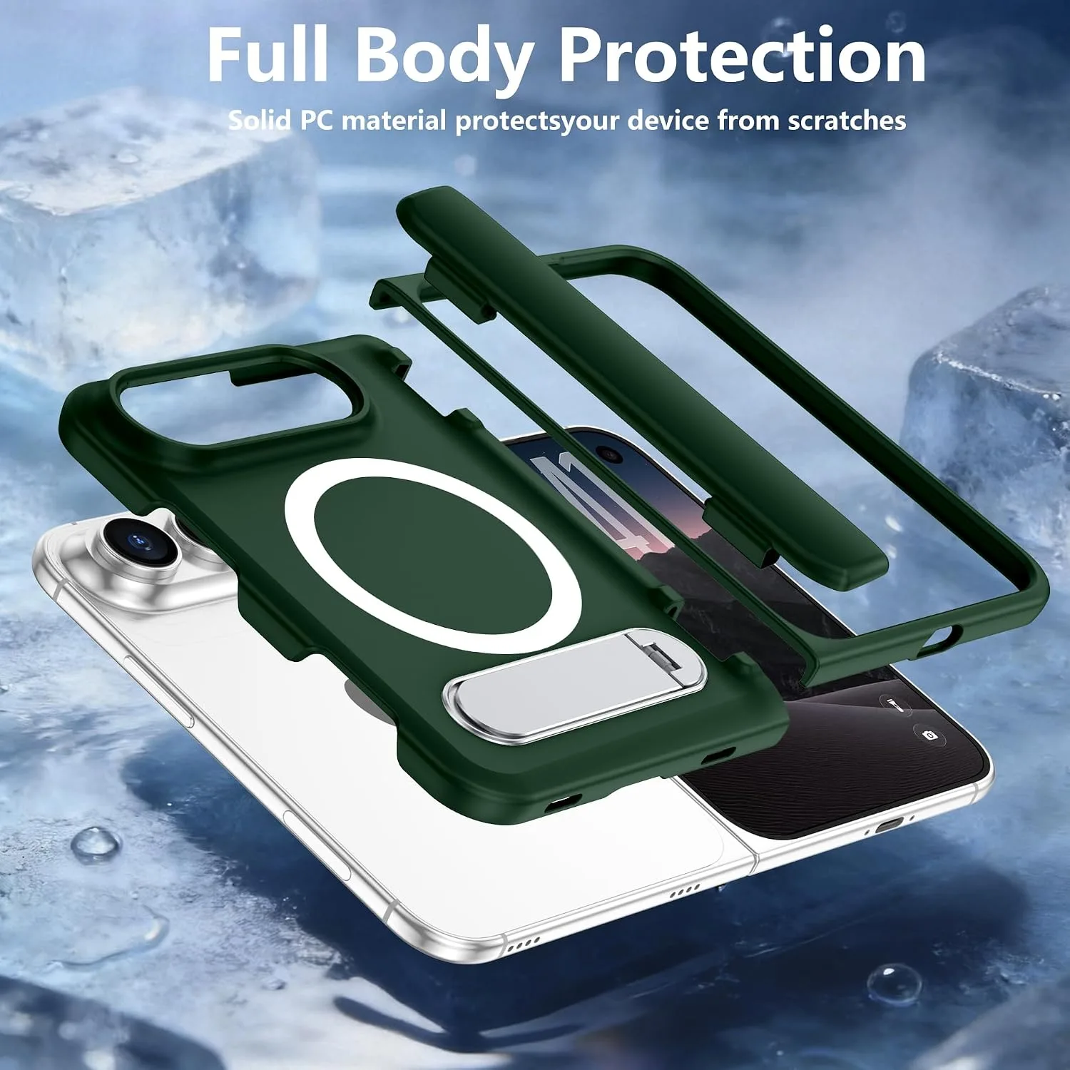 For iPhone Duo Case/iPhone Fold Case with Kickstand & Screen Protector