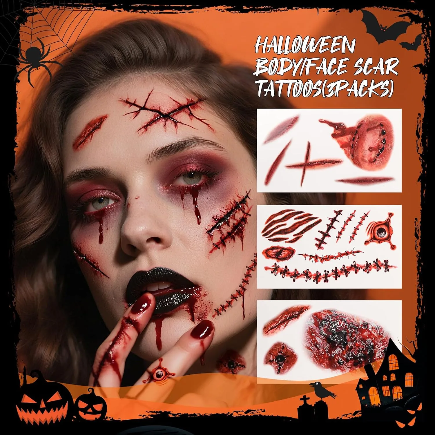 docolor 4-in-1 Halloween Gifts, Makeup Gift Set for Women, with Gift Box